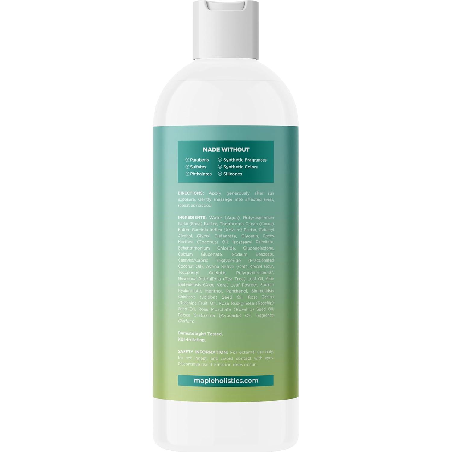 image:imageAfter Sun Lotion with Aloe Vera Ultra Cooling Aloe Vera for Sunburn Hydration with Cocoa Butter amp Rosehip Oil Hydrating Aloe Lotion After Sun Moisturizer for Dry Skin with Hyaluronic AcidLotion