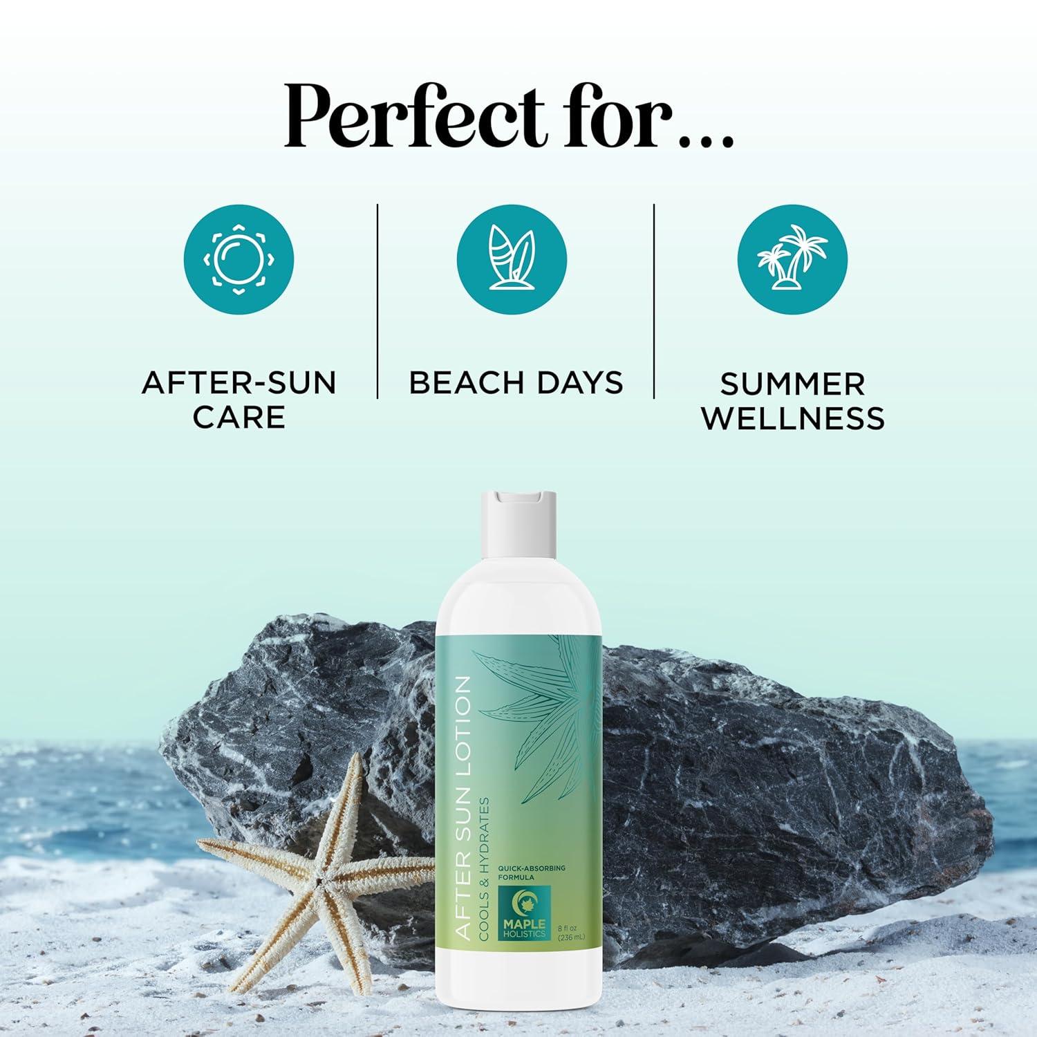 image:imageAfter Sun Lotion with Aloe Vera Ultra Cooling Aloe Vera for Sunburn Hydration with Cocoa Butter amp Rosehip Oil Hydrating Aloe Lotion After Sun Moisturizer for Dry Skin with Hyaluronic AcidLotion