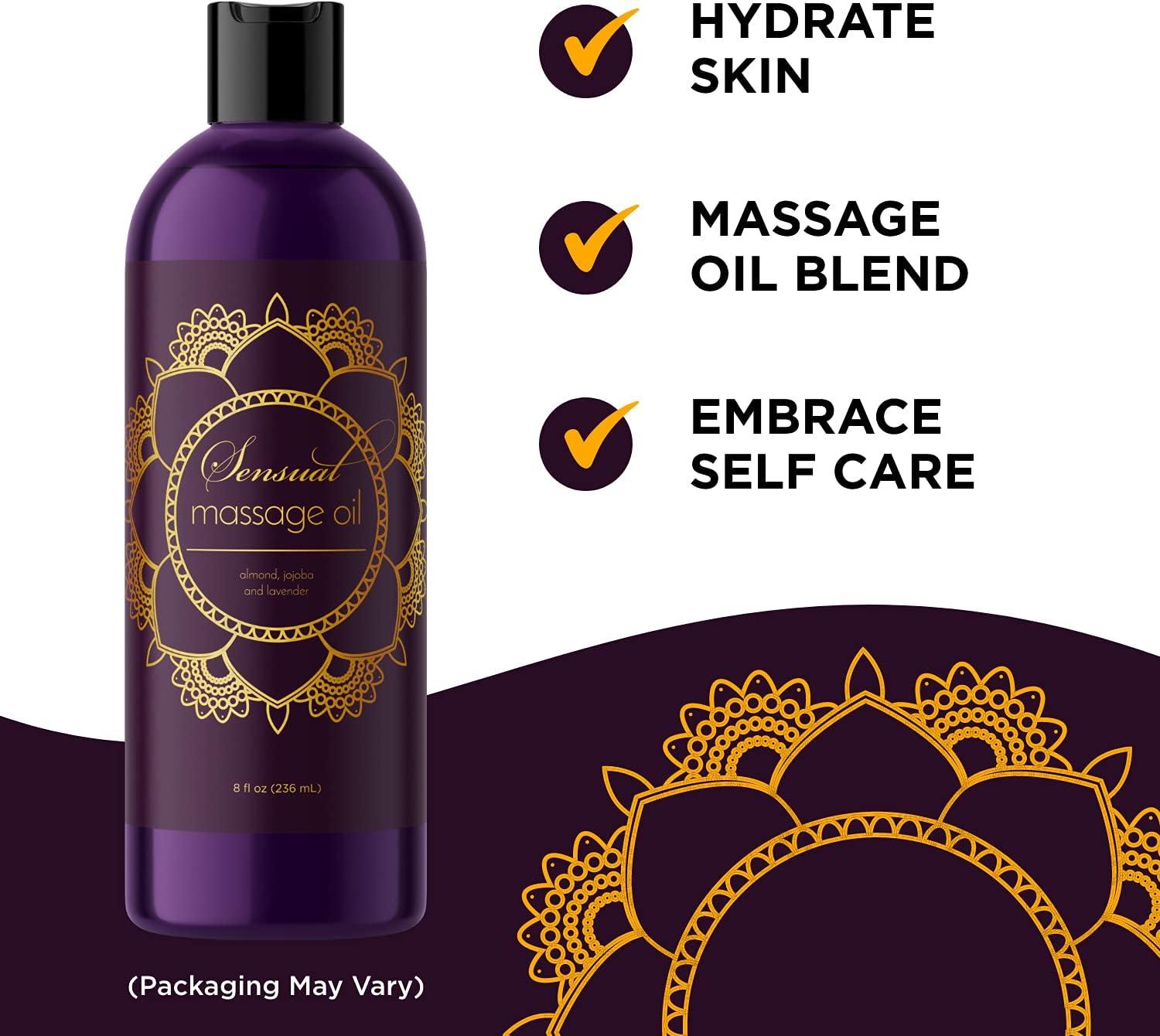image:imageAlluring Massage Oils for Massage Therapy Maple Holistics Massage Oil Kit with Aromatherapy Lavender Massage Oil Plus Foral Massage Oil for Sensual Aromatherapy Made with Pure Essential Oils