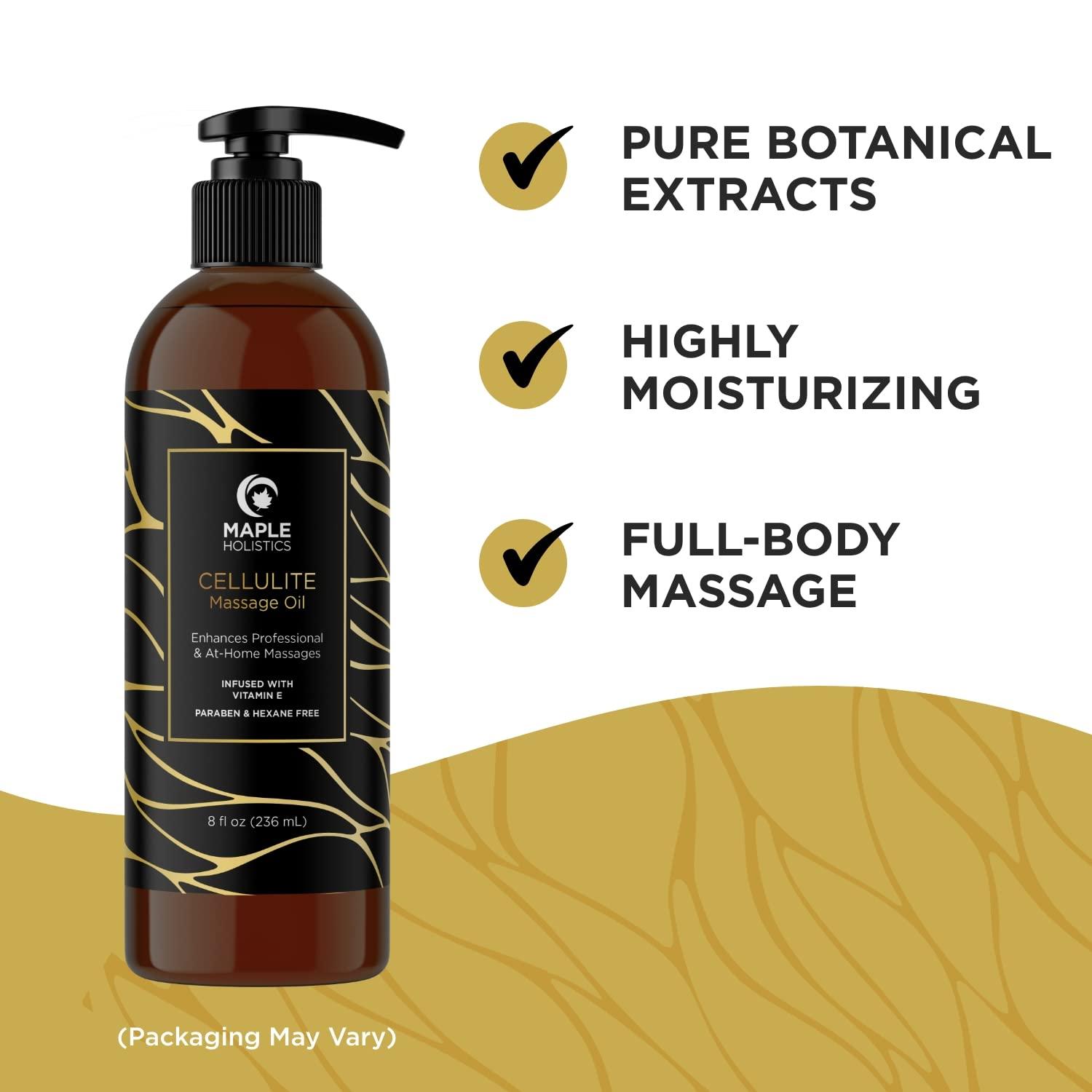 image:imageAnti Cellulite Massage Oil Skin Firming Hot Cream and Cellulite Oil for Men and Women with Essential Oils Advanced Formula for Thighs and Butt