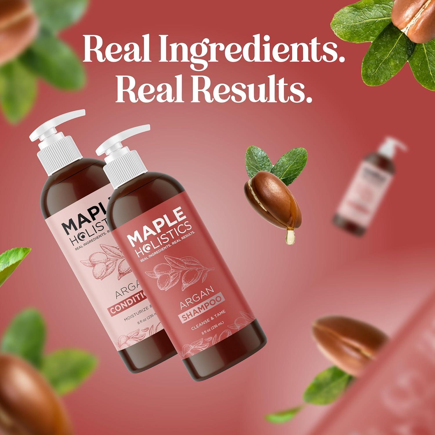 image:imageArgan Oil of Morocco Shampoo and Conditioner Sulfate Free Shampoo and Conditioner Set for Color Treated Hair Volumizing Shampoo and Conditioner for Men and Women for Curly Frizzy Dry Damaged HairArgan