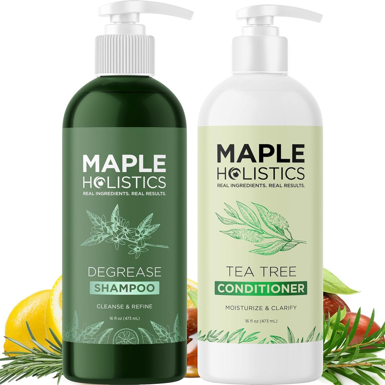 image:imageArgan Oil of Morocco Shampoo and Conditioner Sulfate Free Shampoo and Conditioner Set for Color Treated Hair Volumizing Shampoo and Conditioner for Men and Women for Curly Frizzy Dry Damaged HairTea Tree Degrease