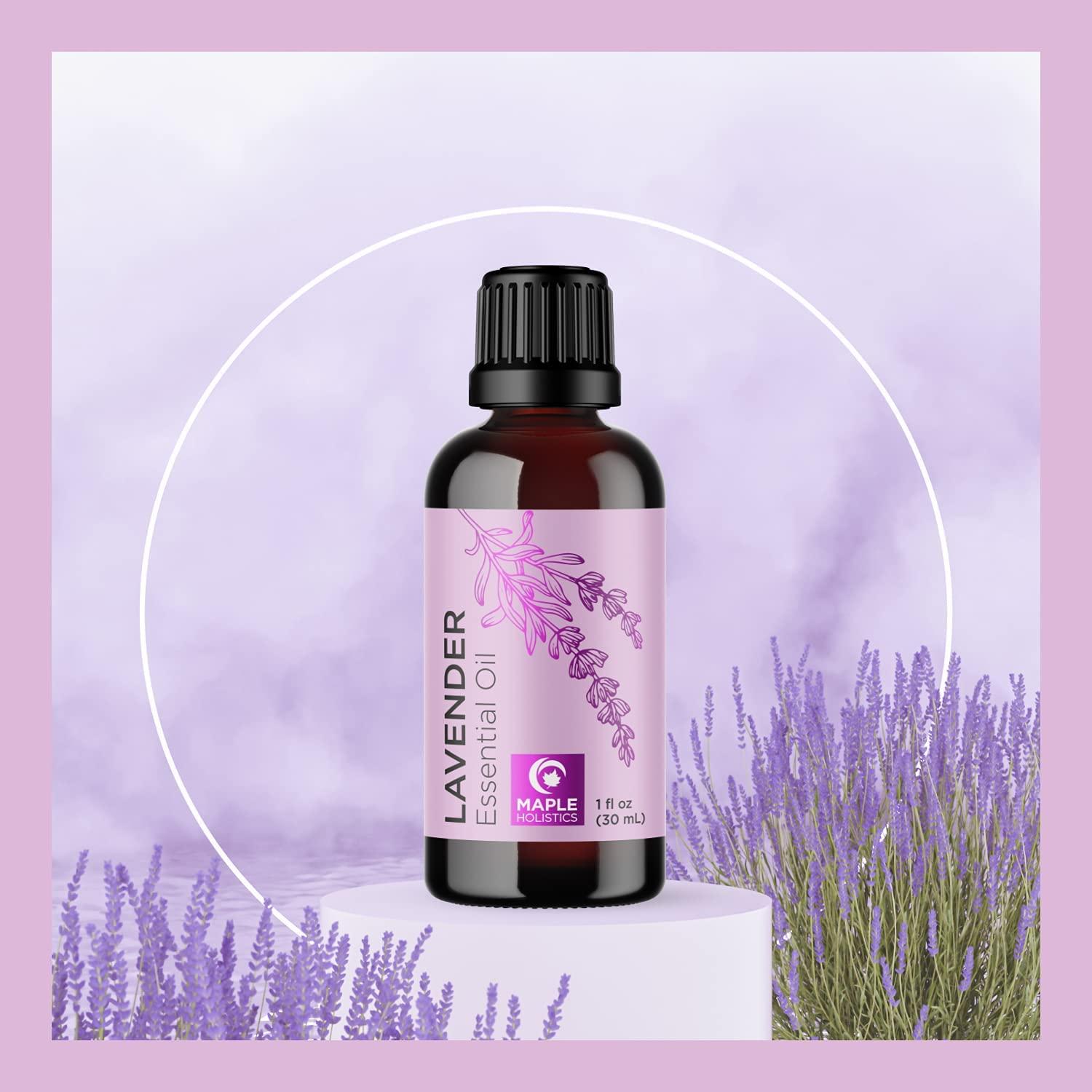 image:imageAromatherapy Essential Oils Set for Diffuser Pure Rosemary Essential Oil and Lavender Essential Oil Set Undiluted Lavender and Rosemary Pure Essential Oils for Hair Skin and Nails Plus Scalp Care