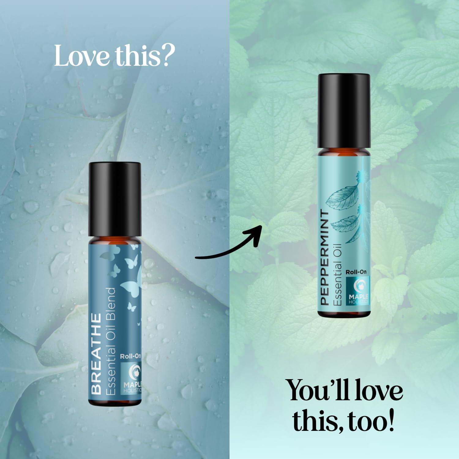 image:imageAromatherapy Roll on Essential Oils Set Wellness Essential Oils Set Variety Pack with Focus Uplift amp Breathe Essential Oil Rollers Fun amp Cute Wellness Gift for Young Women and Teens 3 PackBreathe
