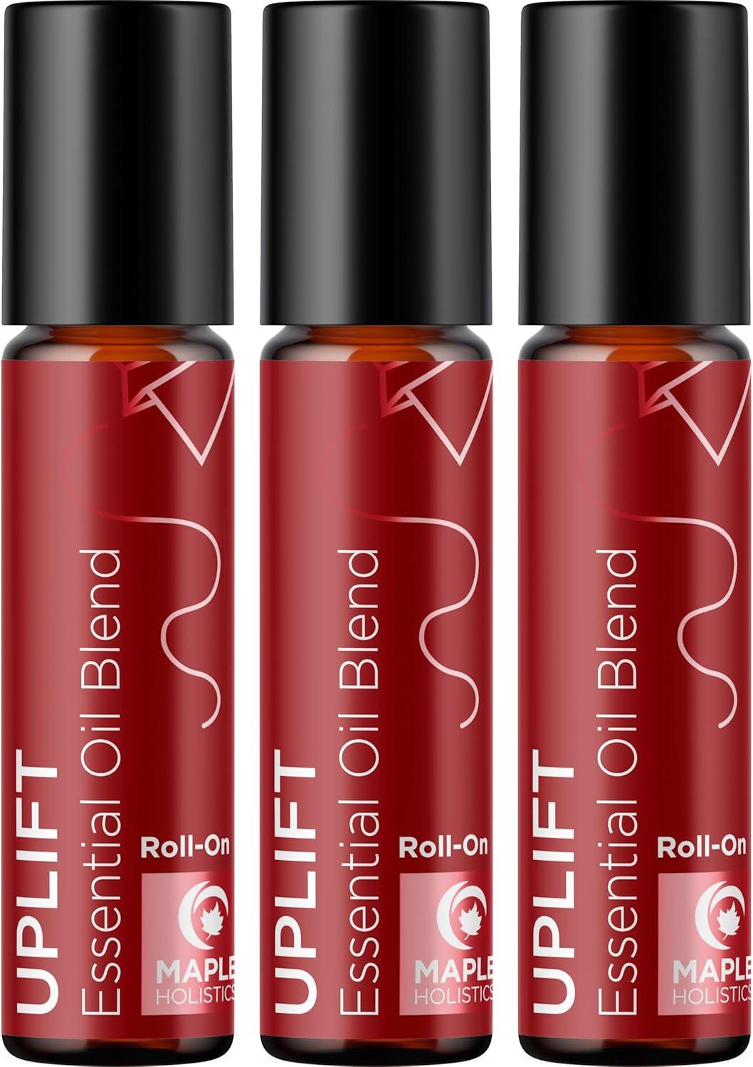 image:imageAromatherapy Roll on Essential Oils Set Wellness Essential Oils Set Variety Pack with Focus Uplift amp Breathe Essential Oil Rollers Fun amp Cute Wellness Gift for Young Women and Teens 3 PackUplift