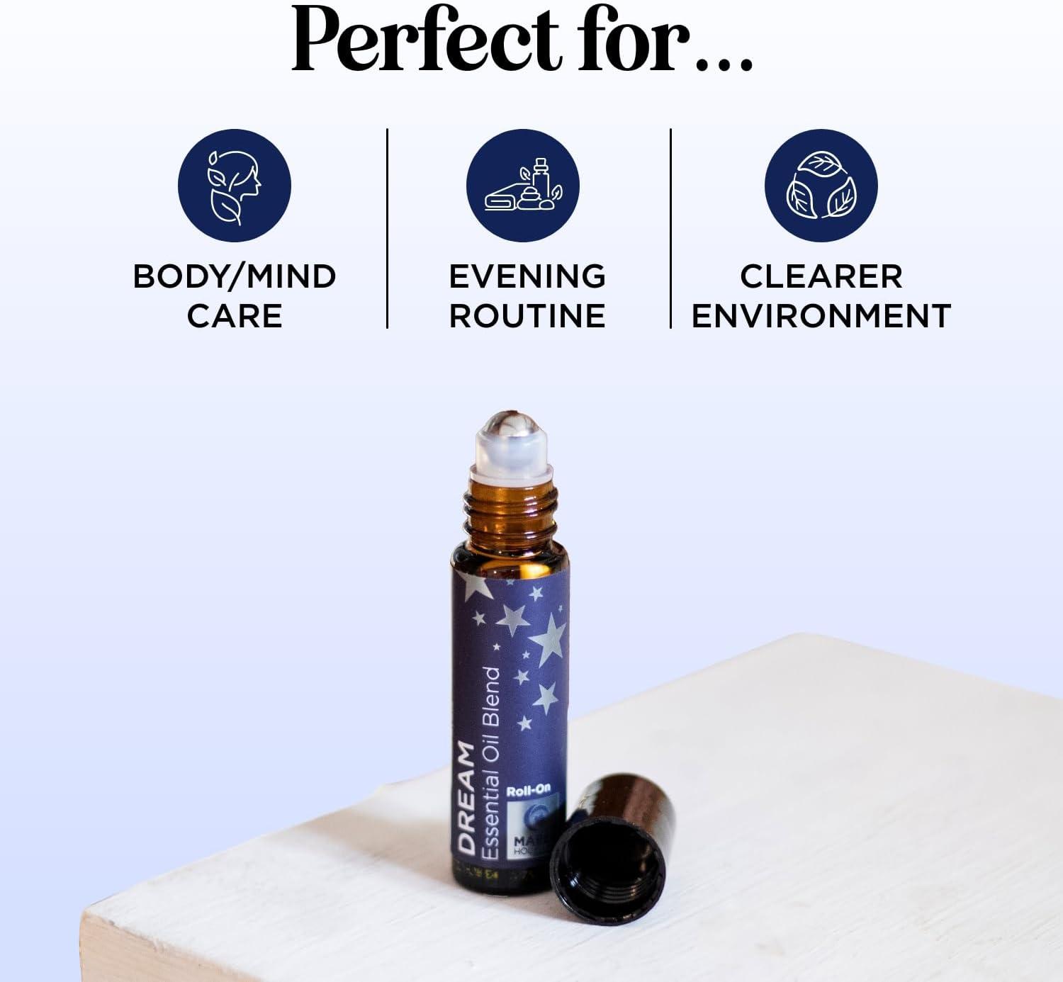 image:imageAromatherapy Roll on Essential Oils Set Wellness Essential Oils Set Variety Pack with Focus Uplift amp Breathe Essential Oil Rollers Fun amp Cute Wellness Gift for Young Women and Teens 3 PackDream