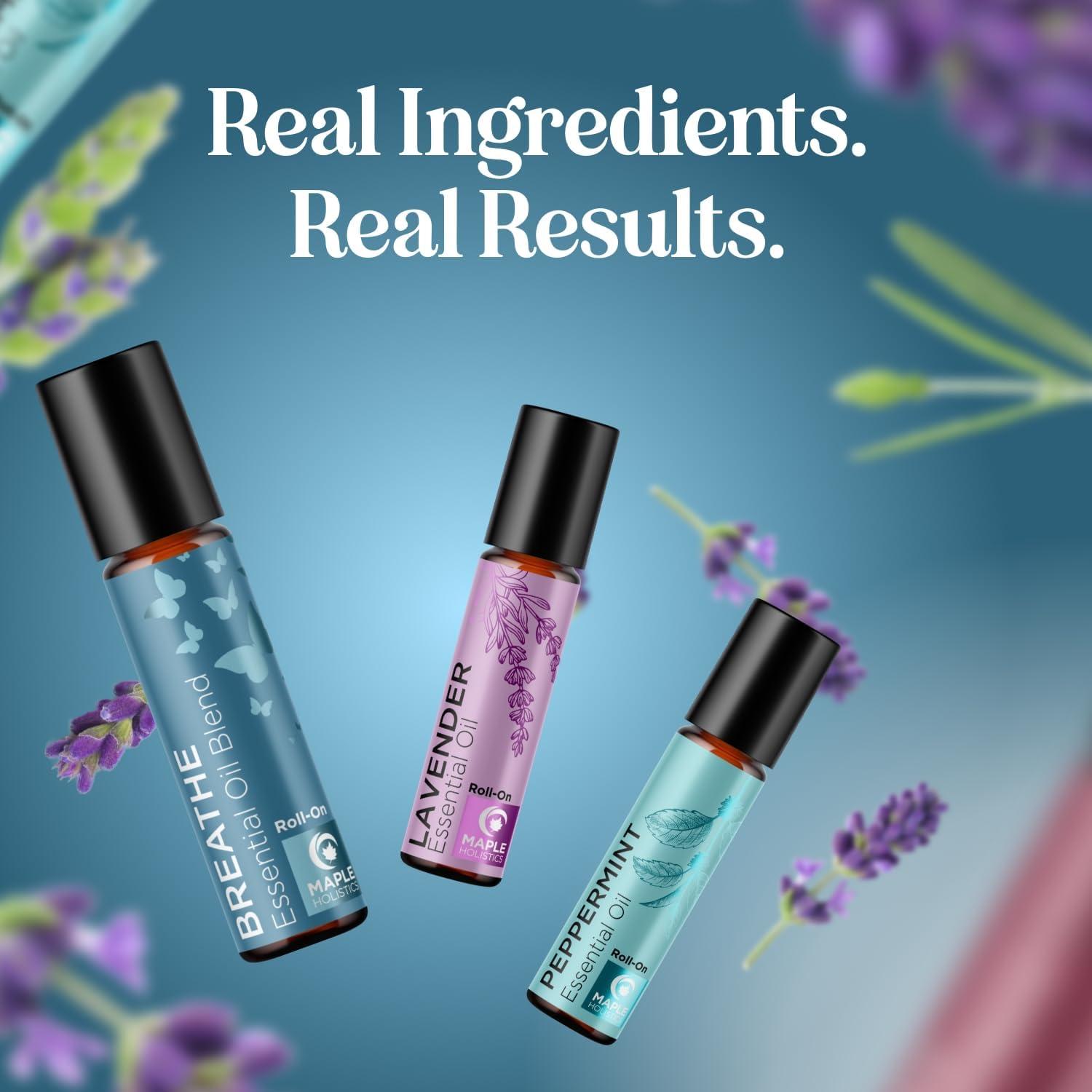 image:imageAromatherapy Roll on Essential Oils Set Wellness Essential Oils Set Variety Pack with Focus Uplift amp Breathe Essential Oil Rollers Fun amp Cute Wellness Gift for Young Women and Teens 3 PackInhale