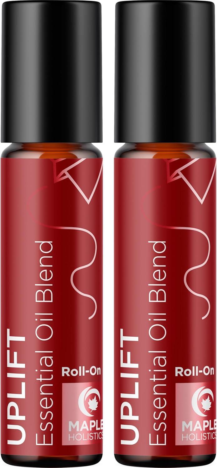 image:imageAromatherapy Roll on Essential Oils Set Wellness Essential Oils Set Variety Pack with Focus Uplift amp Breathe Essential Oil Rollers Fun amp Cute Wellness Gift for Young Women and Teens 3 PackUplift