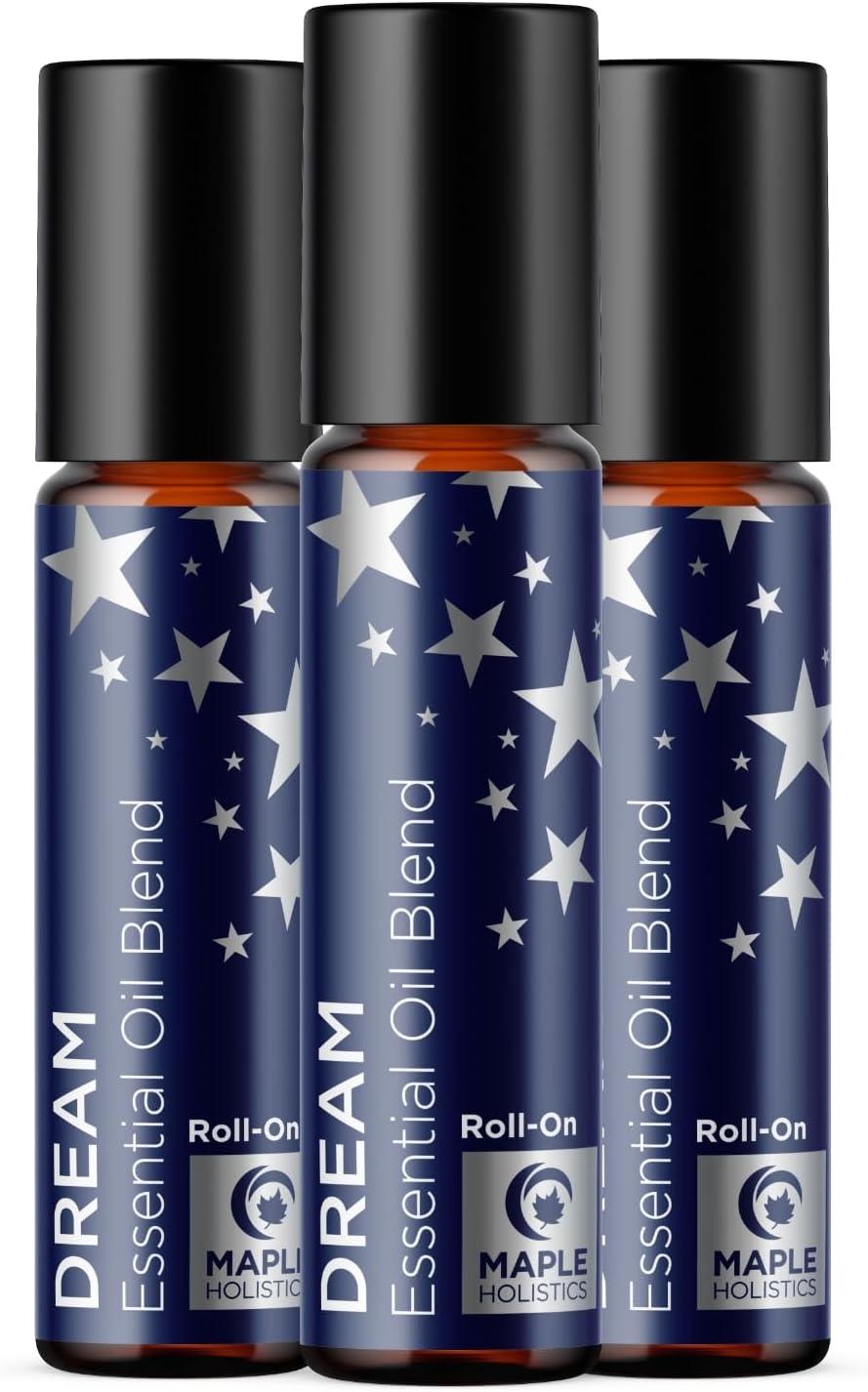 image:imageAromatherapy Roll on Essential Oils Set Wellness Essential Oils Set Variety Pack with Focus Uplift amp Breathe Essential Oil Rollers Fun amp Cute Wellness Gift for Young Women and Teens 3 PackDream