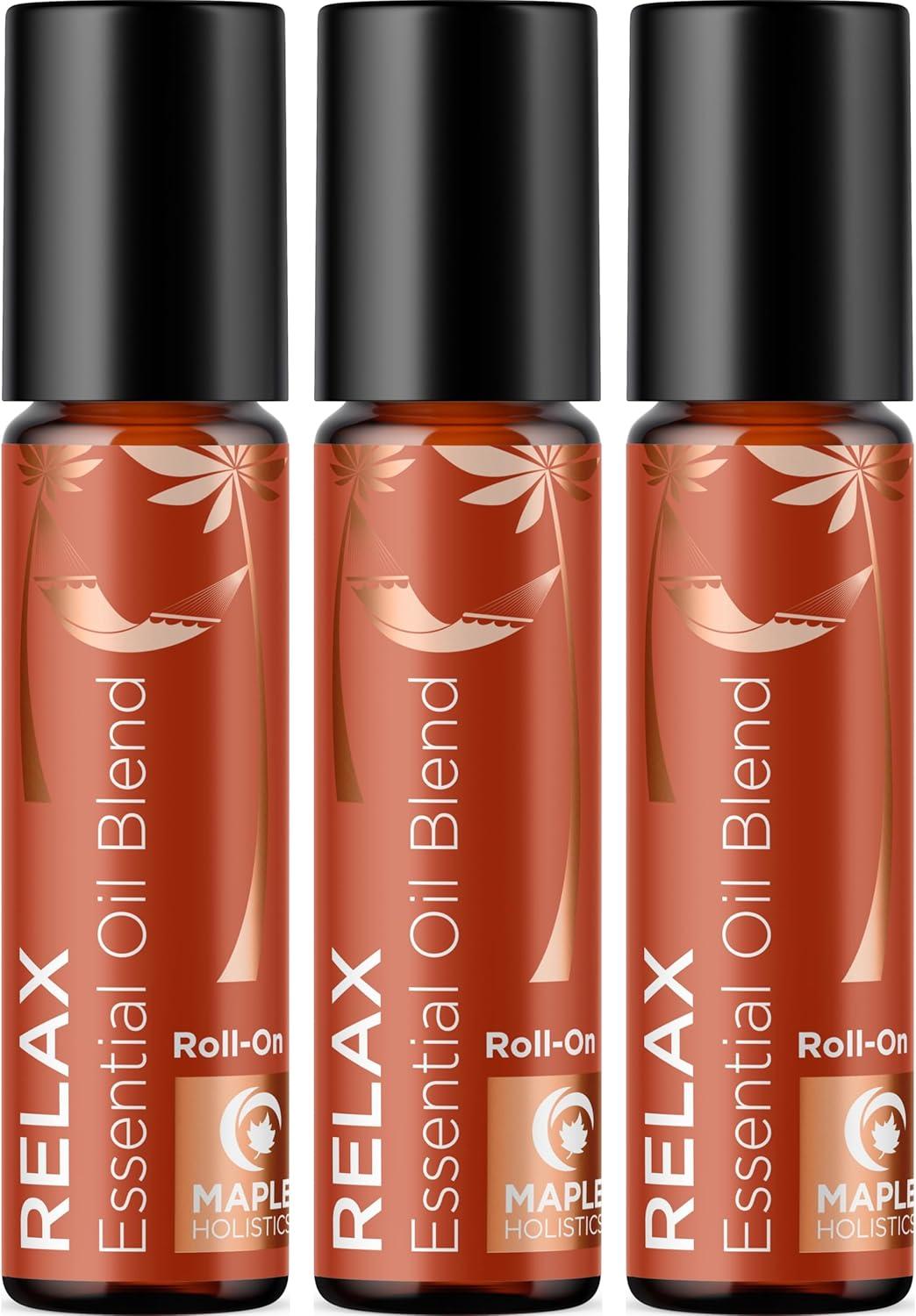 image:imageAromatherapy Roll on Essential Oils Set Wellness Essential Oils Set Variety Pack with Focus Uplift amp Breathe Essential Oil Rollers Fun amp Cute Wellness Gift for Young Women and Teens 3 PackRelax