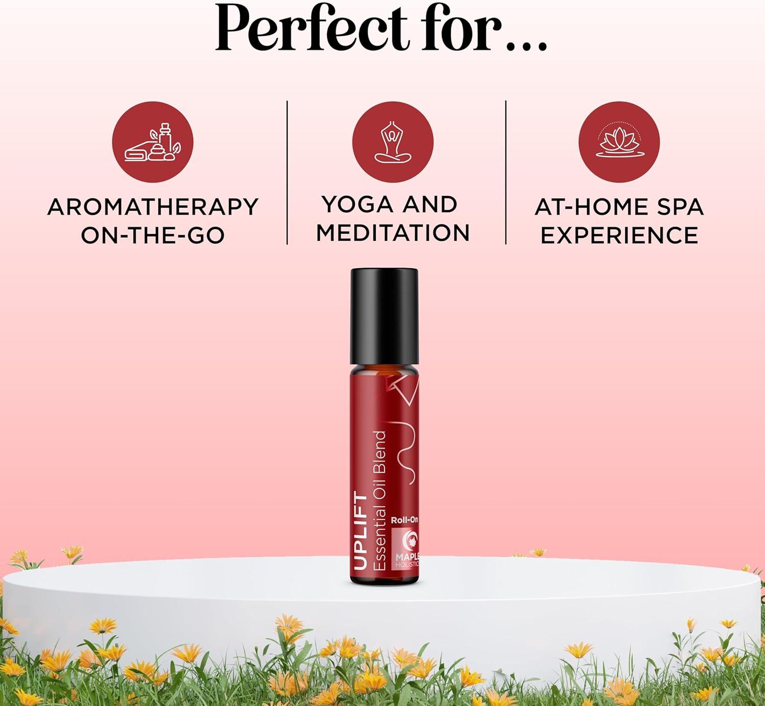 image:imageAromatherapy Roll on Essential Oils Set Wellness Essential Oils Set Variety Pack with Focus Uplift amp Breathe Essential Oil Rollers Fun amp Cute Wellness Gift for Young Women and Teens 3 PackUplift