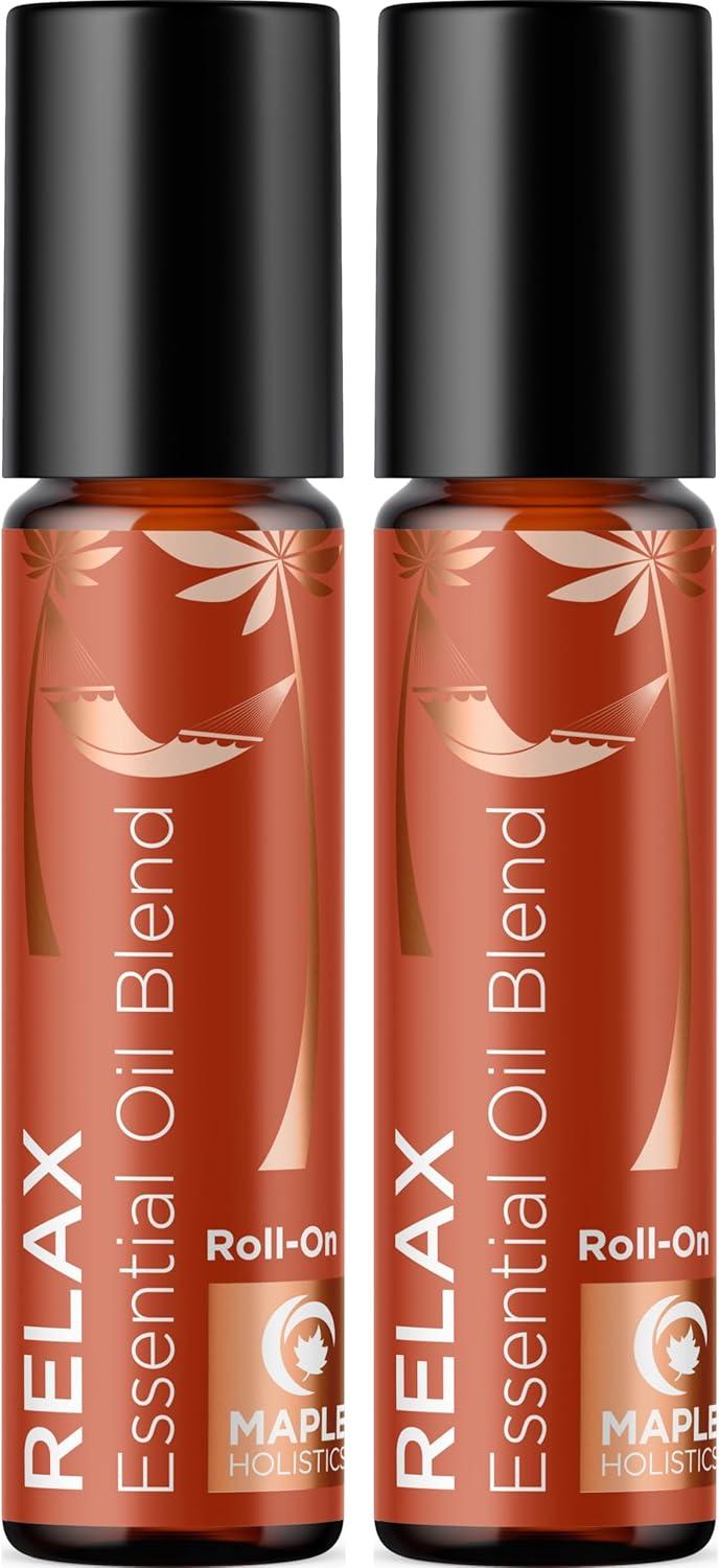 image:imageAromatherapy Roll on Essential Oils Set Wellness Essential Oils Set Variety Pack with Focus Uplift amp Breathe Essential Oil Rollers Fun amp Cute Wellness Gift for Young Women and Teens 3 PackRelax