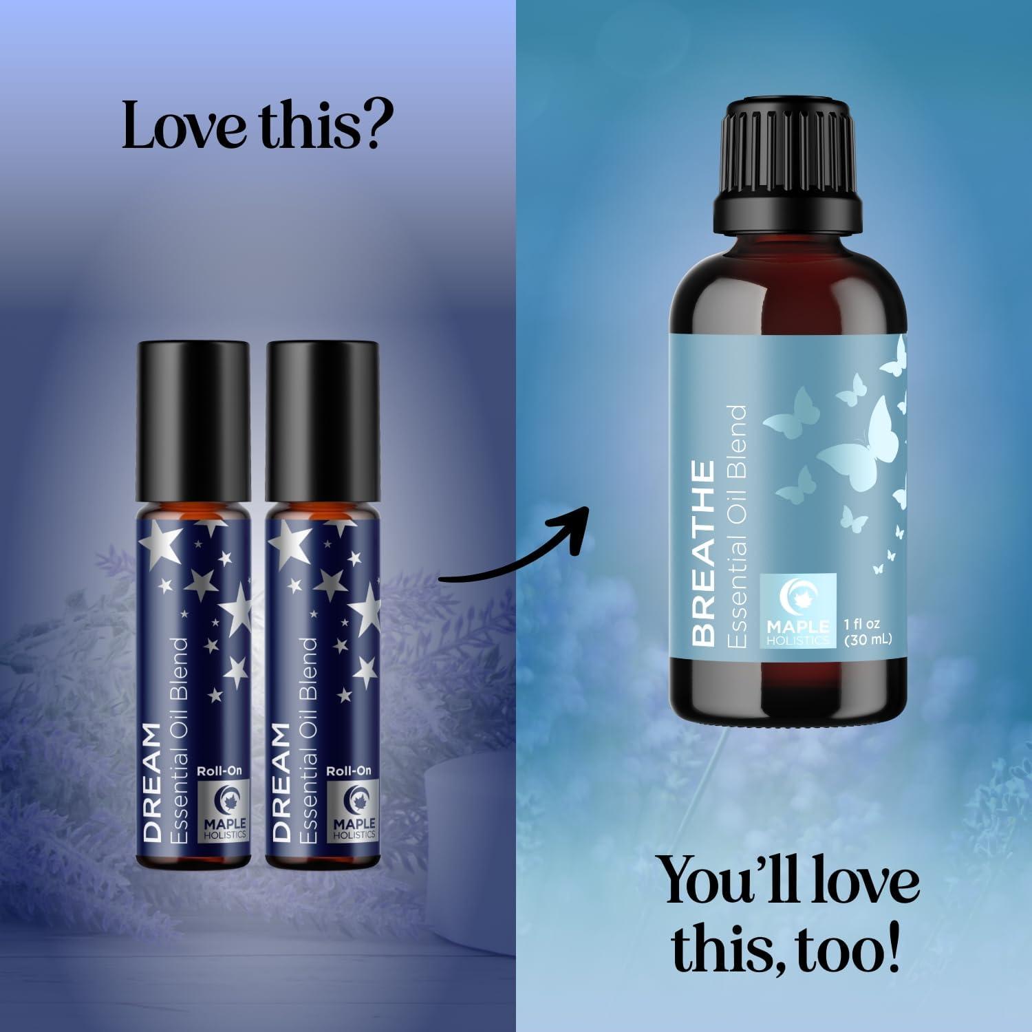 image:imageAromatherapy Roll on Essential Oils Set Wellness Essential Oils Set Variety Pack with Focus Uplift amp Breathe Essential Oil Rollers Fun amp Cute Wellness Gift for Young Women and Teens 3 PackDream