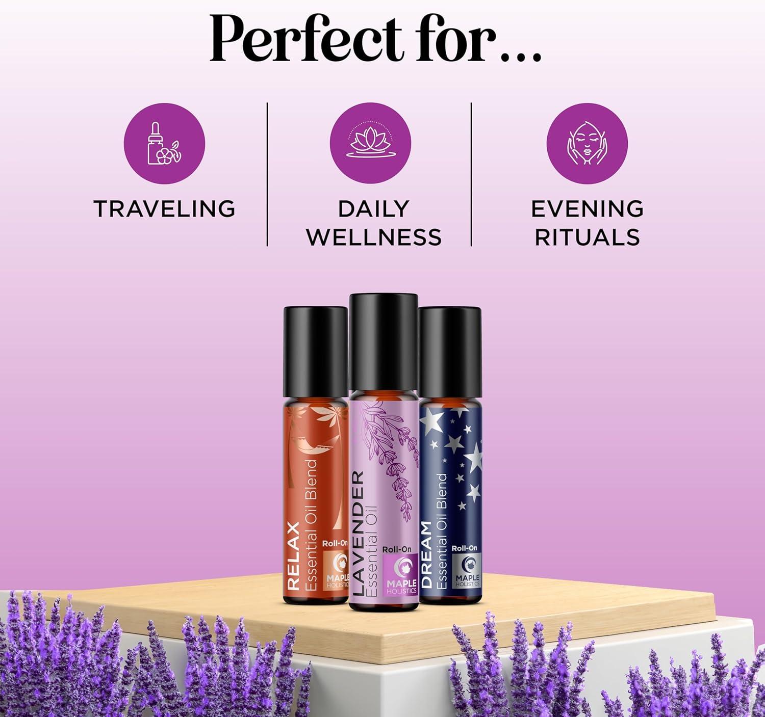 image:imageAromatherapy Roll on Essential Oils Set Wellness Essential Oils Set Variety Pack with Focus Uplift amp Breathe Essential Oil Rollers Fun amp Cute Wellness Gift for Young Women and Teens 3 PackCalm