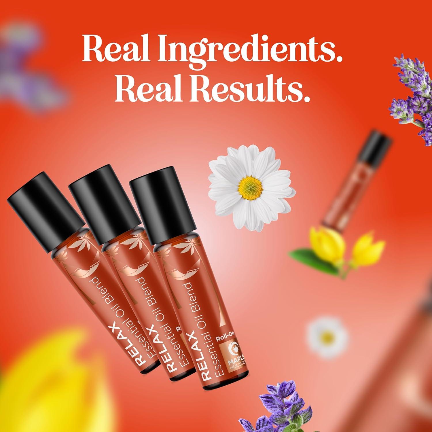 image:imageAromatherapy Roll on Essential Oils Set Wellness Essential Oils Set Variety Pack with Focus Uplift amp Breathe Essential Oil Rollers Fun amp Cute Wellness Gift for Young Women and Teens 3 PackRelax