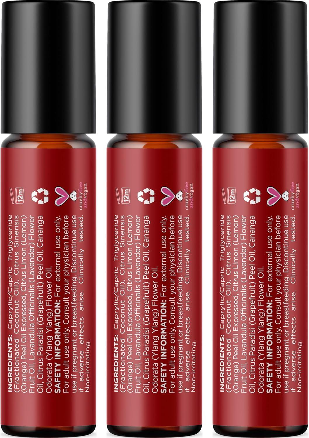 image:imageAromatherapy Roll on Essential Oils Set Wellness Essential Oils Set Variety Pack with Focus Uplift amp Breathe Essential Oil Rollers Fun amp Cute Wellness Gift for Young Women and Teens 3 PackUplift