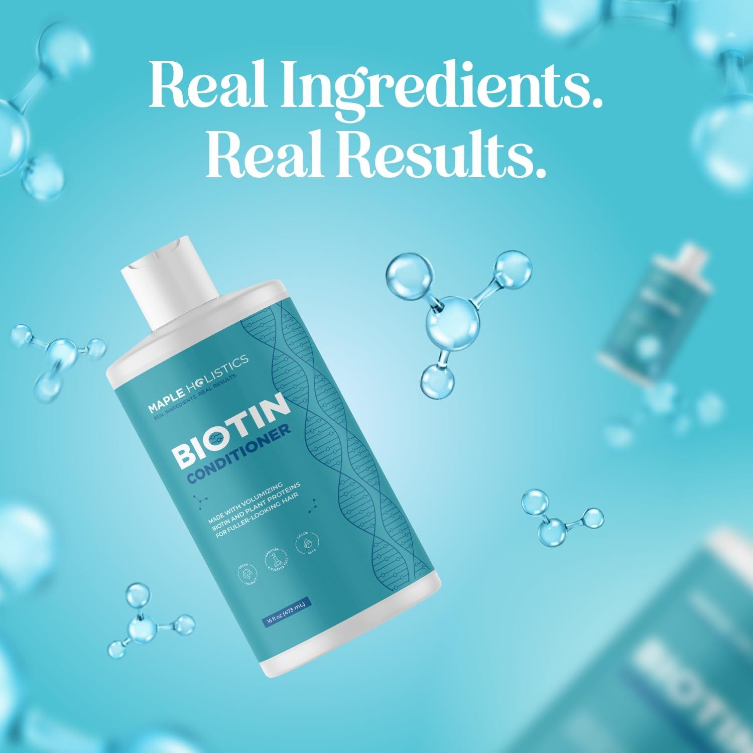image:imageBiotin Conditioner for Thinning Hair Volumizing Conditioner for Fine Thin amp Weak Hair Sulfate Paraben amp Silicone Free with Nourishing Plant Proteins Argan Oil Green Tea amp B Vitamins 16 Fl OzBiotin