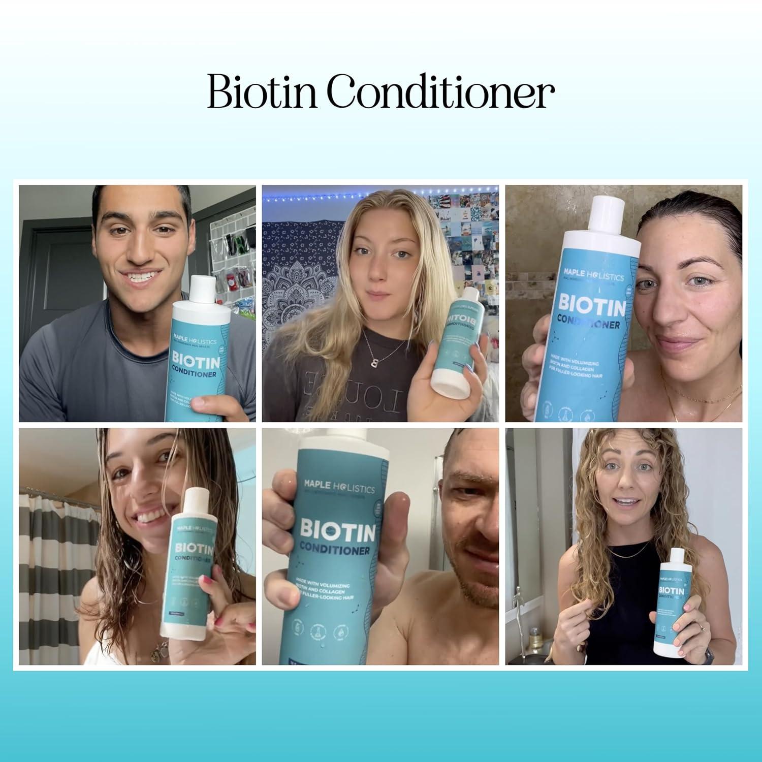 image:imageBiotin Conditioner for Thinning Hair Volumizing Conditioner for Fine Thin amp Weak Hair Sulfate Paraben amp Silicone Free with Nourishing Plant Proteins Argan Oil Green Tea amp B Vitamins 16 Fl OzBiotin