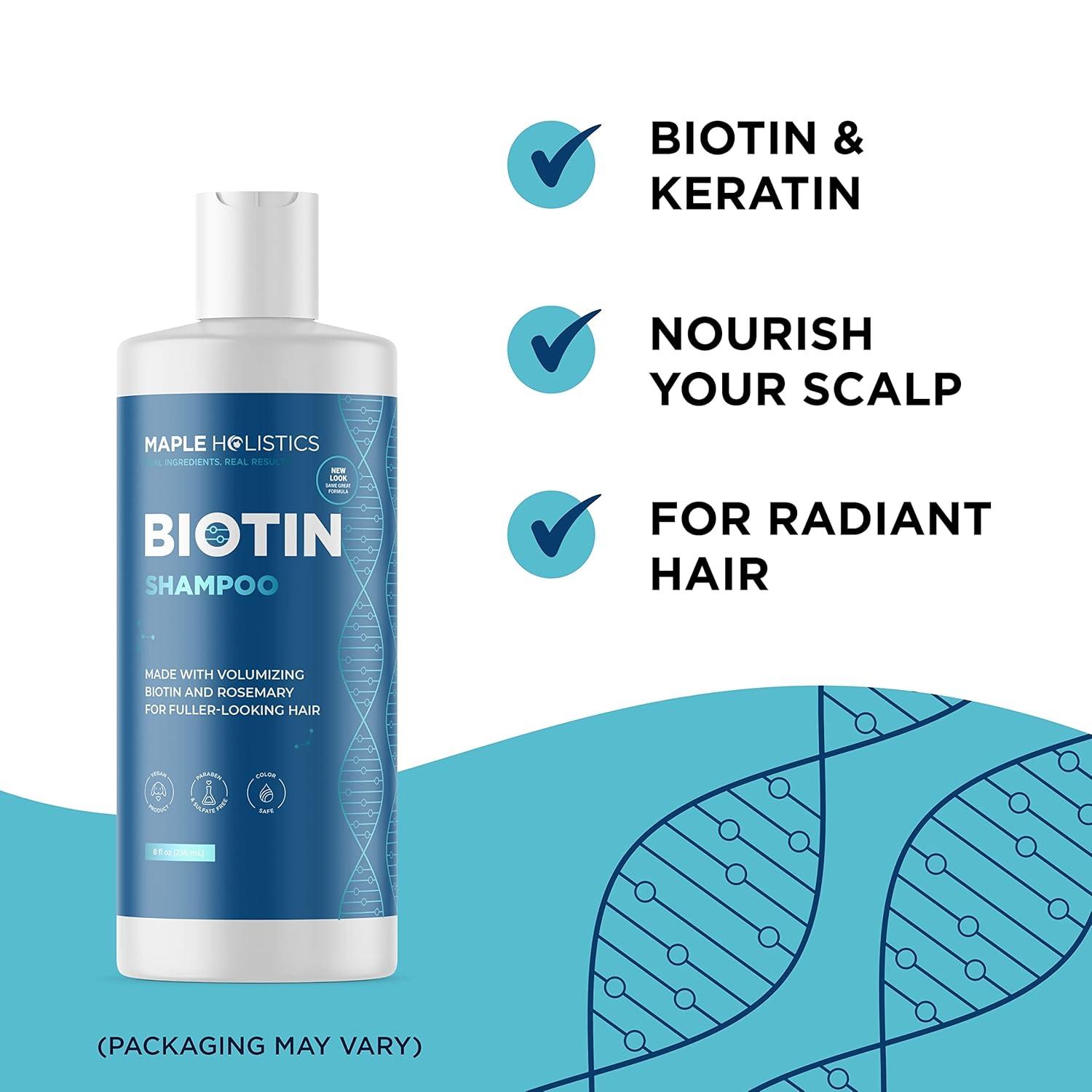 image:imageBiotin Shampoo and Conditioner for Thinning Hair and Volume Hair Volumizing for Men and Women Thickening Shampoo and Conditioner for Fine Hair