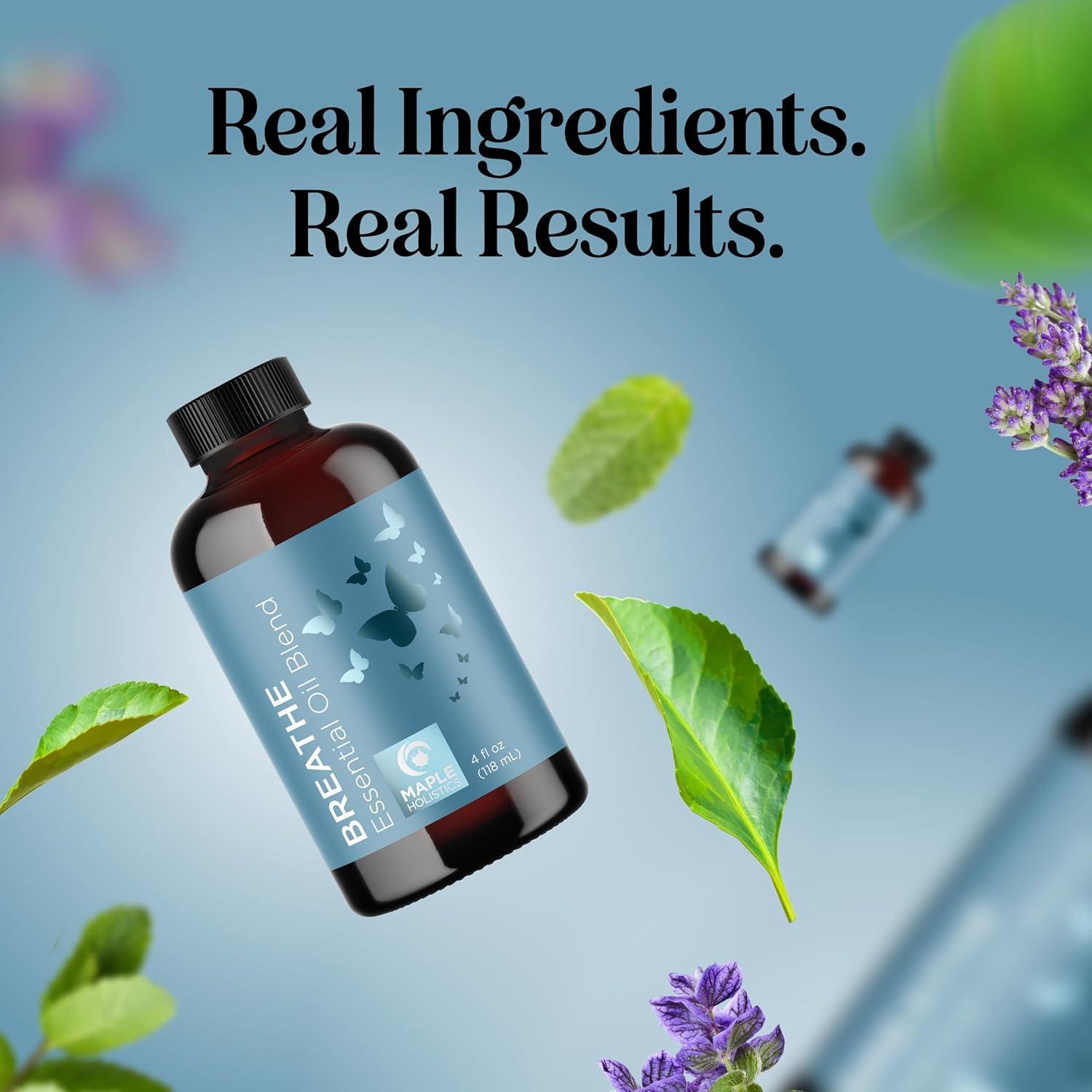 image:imageBreathe Essential Oil for Diffuser Invigorating and Refreshing Breathe Essential Oil Blend with Eucalyptus Peppermint Tea Tree and Mint for Diffusers for Home and Shower Aromatherapy 1 Fl OzBreathe