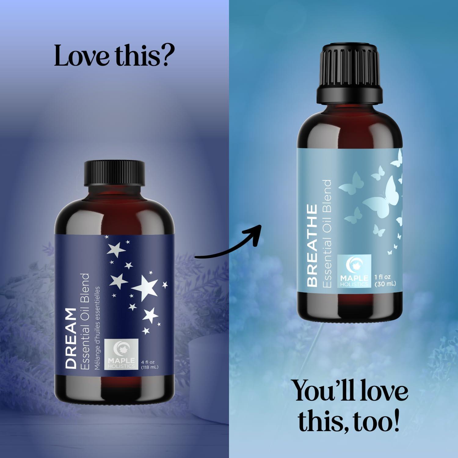 image:imageBreathe Essential Oil for Diffuser Invigorating and Refreshing Breathe Essential Oil Blend with Eucalyptus Peppermint Tea Tree and Mint for Diffusers for Home and Shower Aromatherapy 1 Fl OzDream