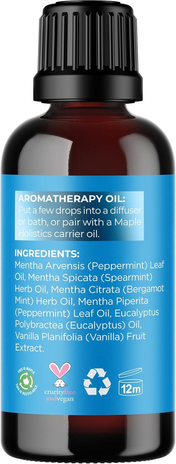 image:imageBreathe Essential Oil for Diffuser Invigorating and Refreshing Breathe Essential Oil Blend with Eucalyptus Peppermint Tea Tree and Mint for Diffusers for Home and Shower Aromatherapy 1 Fl OzChill