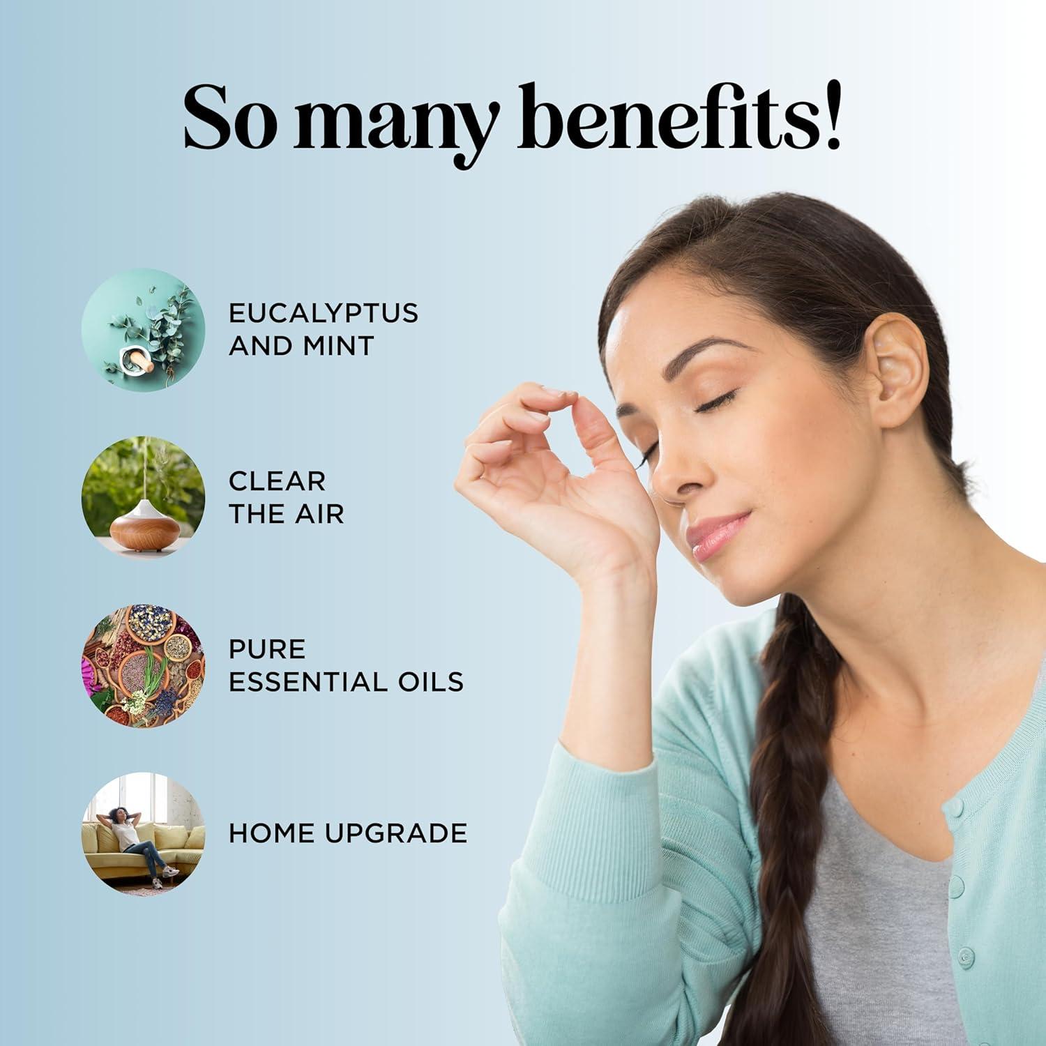 image:imageBreathe Essential Oil for Diffuser Invigorating and Refreshing Breathe Essential Oil Blend with Eucalyptus Peppermint Tea Tree and Mint for Diffusers for Home and Shower Aromatherapy 1 Fl OzBreathe