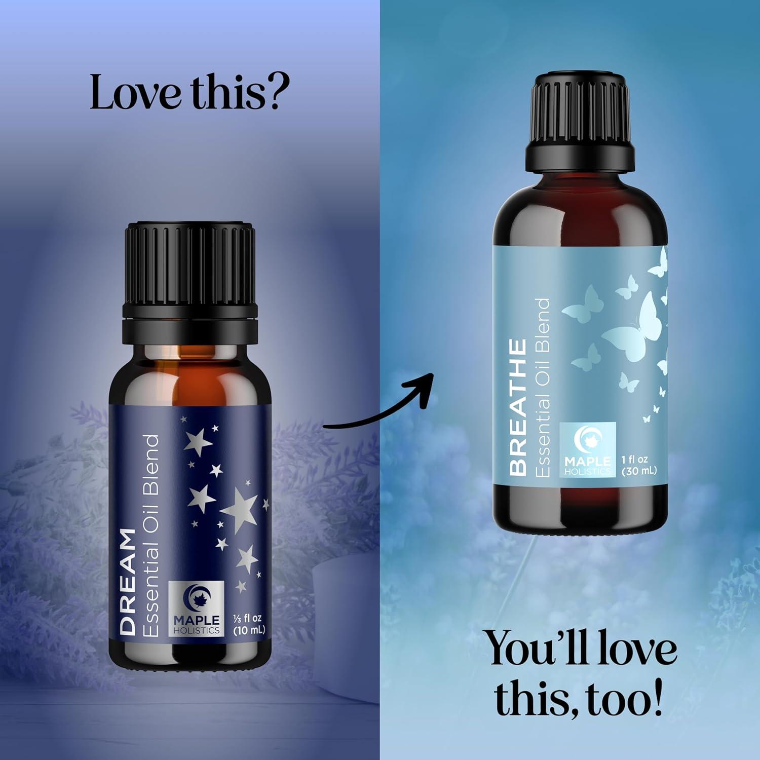 image:imageBreathe Essential Oil for Diffuser Invigorating and Refreshing Breathe Essential Oil Blend with Eucalyptus Peppermint Tea Tree and Mint for Diffusers for Home and Shower Aromatherapy 1 Fl OzDream
