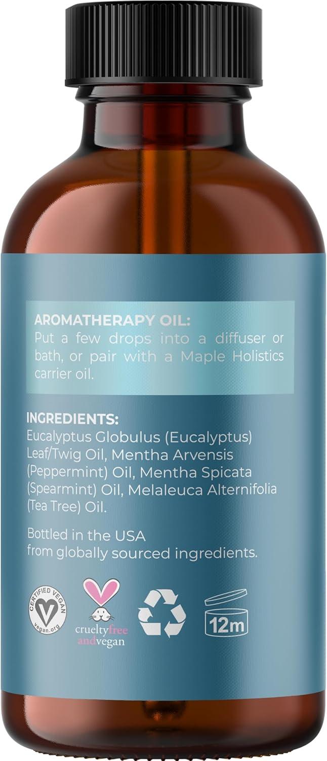 image:imageBreathe Essential Oil for Diffuser Invigorating and Refreshing Breathe Essential Oil Blend with Eucalyptus Peppermint Tea Tree and Mint for Diffusers for Home and Shower Aromatherapy 1 Fl OzBreathe