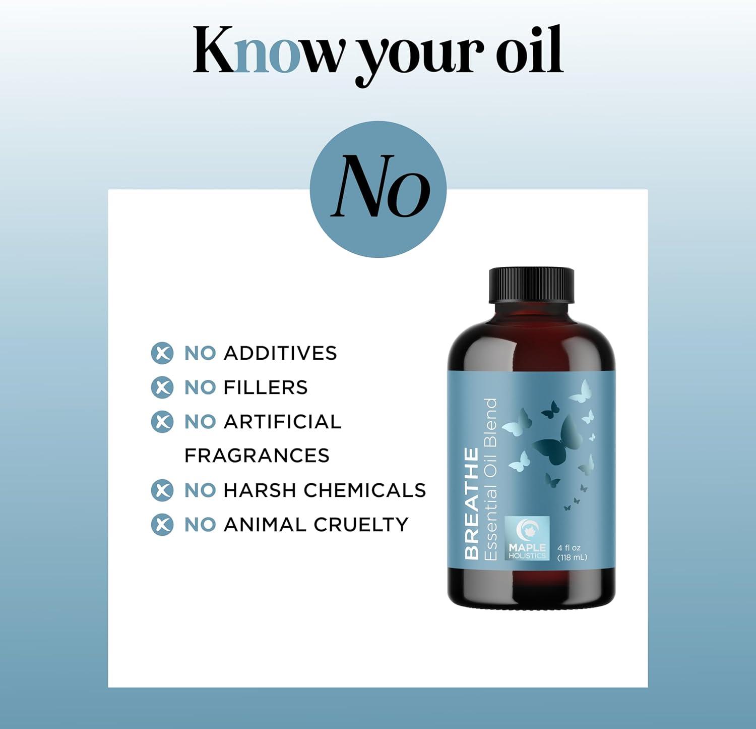 image:imageBreathe Essential Oil for Diffuser Invigorating and Refreshing Breathe Essential Oil Blend with Eucalyptus Peppermint Tea Tree and Mint for Diffusers for Home and Shower Aromatherapy 1 Fl OzBreathe