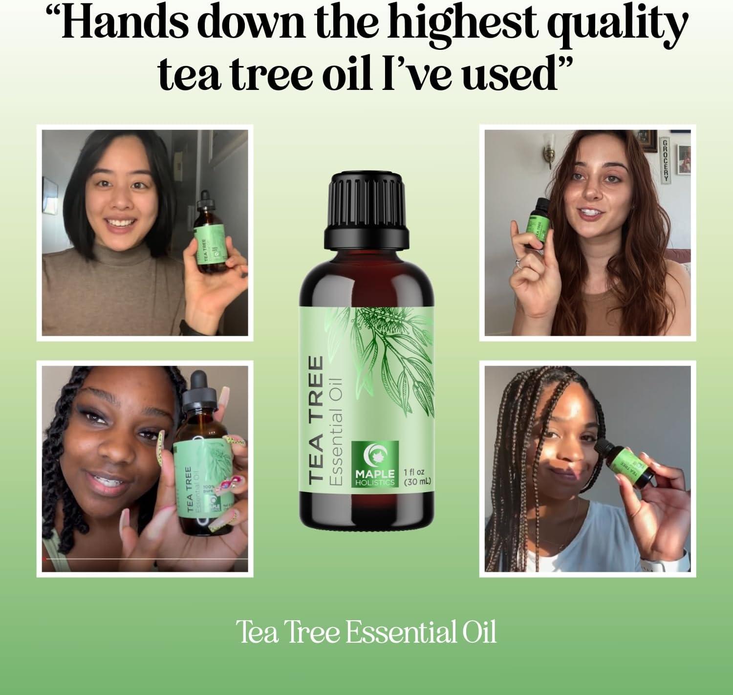image:imageBreathe Essential Oil for Diffuser Invigorating and Refreshing Breathe Essential Oil Blend with Eucalyptus Peppermint Tea Tree and Mint for Diffusers for Home and Shower Aromatherapy 1 Fl OzTea Tree