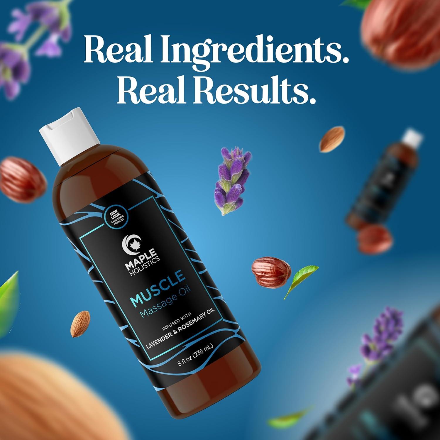 image:imageCalming Massage Oil for Massage Therapy Home Spa Full Body Massage Oil for Sore Muscles for Pro or Home Use with Moisturizing Sweet Almond Oil and Lavender Essential Oil Non Greasy or StainingHerbal Citrus