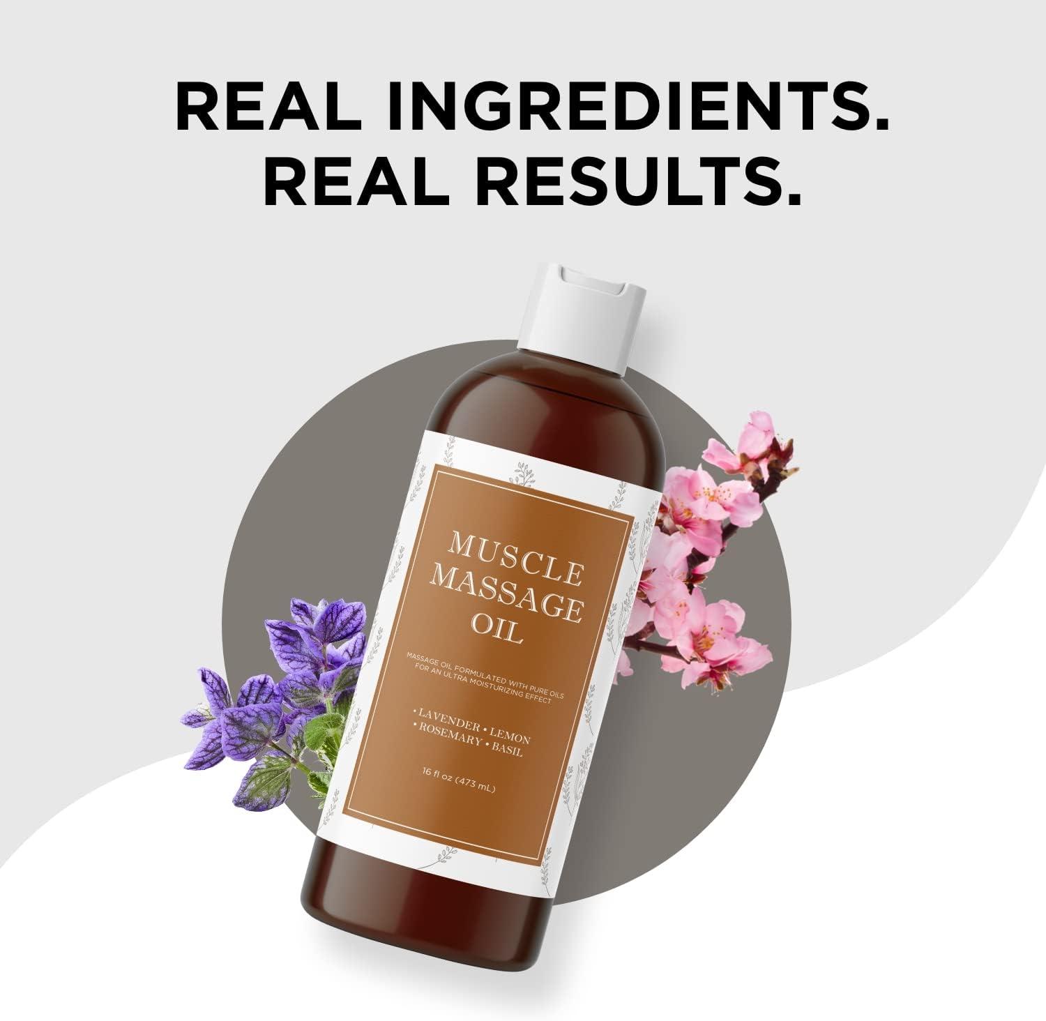 image:imageCalming Massage Oil for Massage Therapy Home Spa Full Body Massage Oil for Sore Muscles for Pro or Home Use with Moisturizing Sweet Almond Oil and Lavender Essential Oil Non Greasy or StainingHerbal Citrus