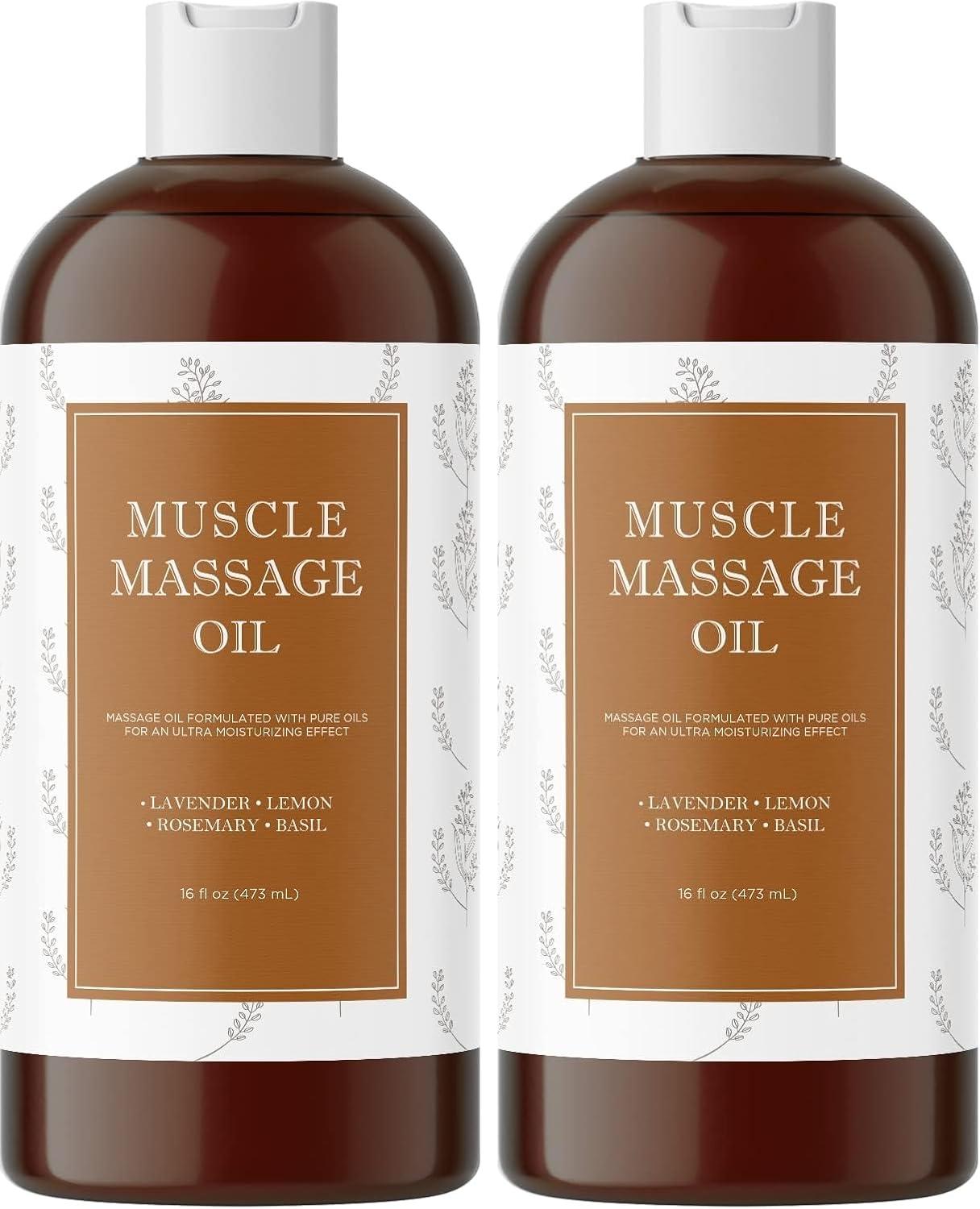 image:imageCalming Massage Oil for Massage Therapy Home Spa Full Body Massage Oil for Sore Muscles for Pro or Home Use with Moisturizing Sweet Almond Oil and Lavender Essential Oil Non Greasy or StainingHerbal Citrus