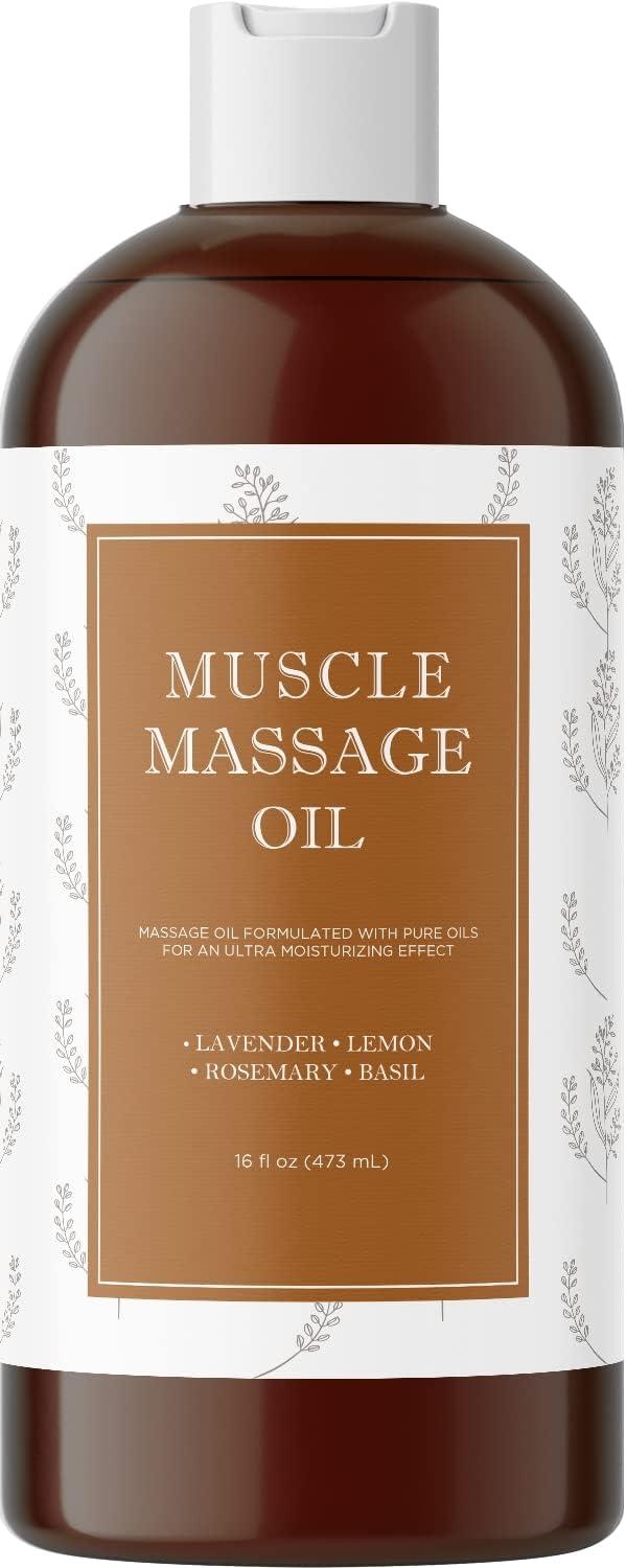 image:imageCalming Massage Oil for Massage Therapy Home Spa Full Body Massage Oil for Sore Muscles for Pro or Home Use with Moisturizing Sweet Almond Oil and Lavender Essential Oil Non Greasy or StainingHerbal Citrus