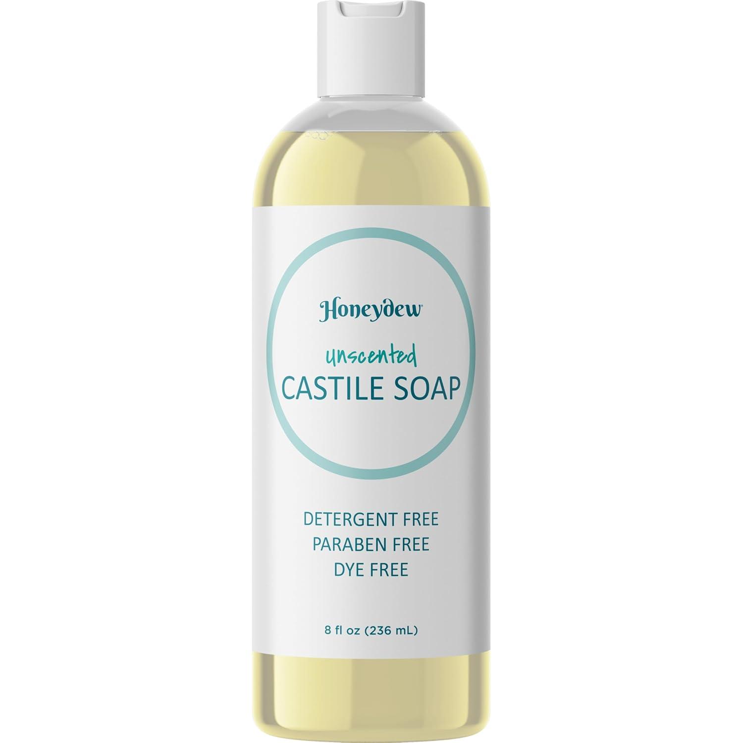 image:imageCastile Soap Liquid Unscented Cleanser Liquid Castile Soap for Dry Sensitive Skin Care Routine and All Purpose Cleaner with Hydrating Glycerin for Hair and Skin Hair Face and Body Soap LiquidNatural