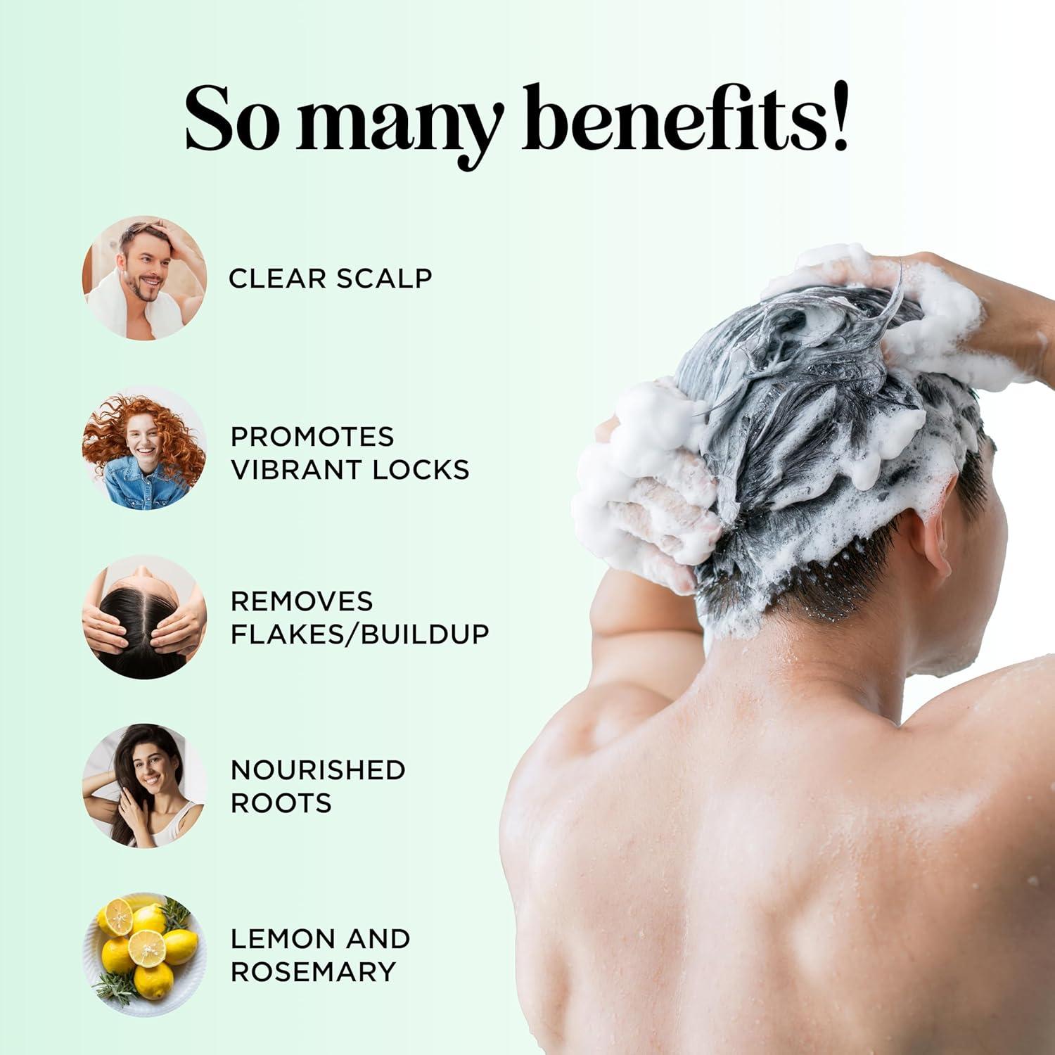 image:imageClarifying Shampoo for Oily Hair and Scalp Deep Cleansing Shampoo Build Up Remover with Rosemary Oil Degrease Shampoo for Greasy Hair amp Scalp Vegan Color Safe Sulfate amp Paraben Free 2 PackLemon Oil