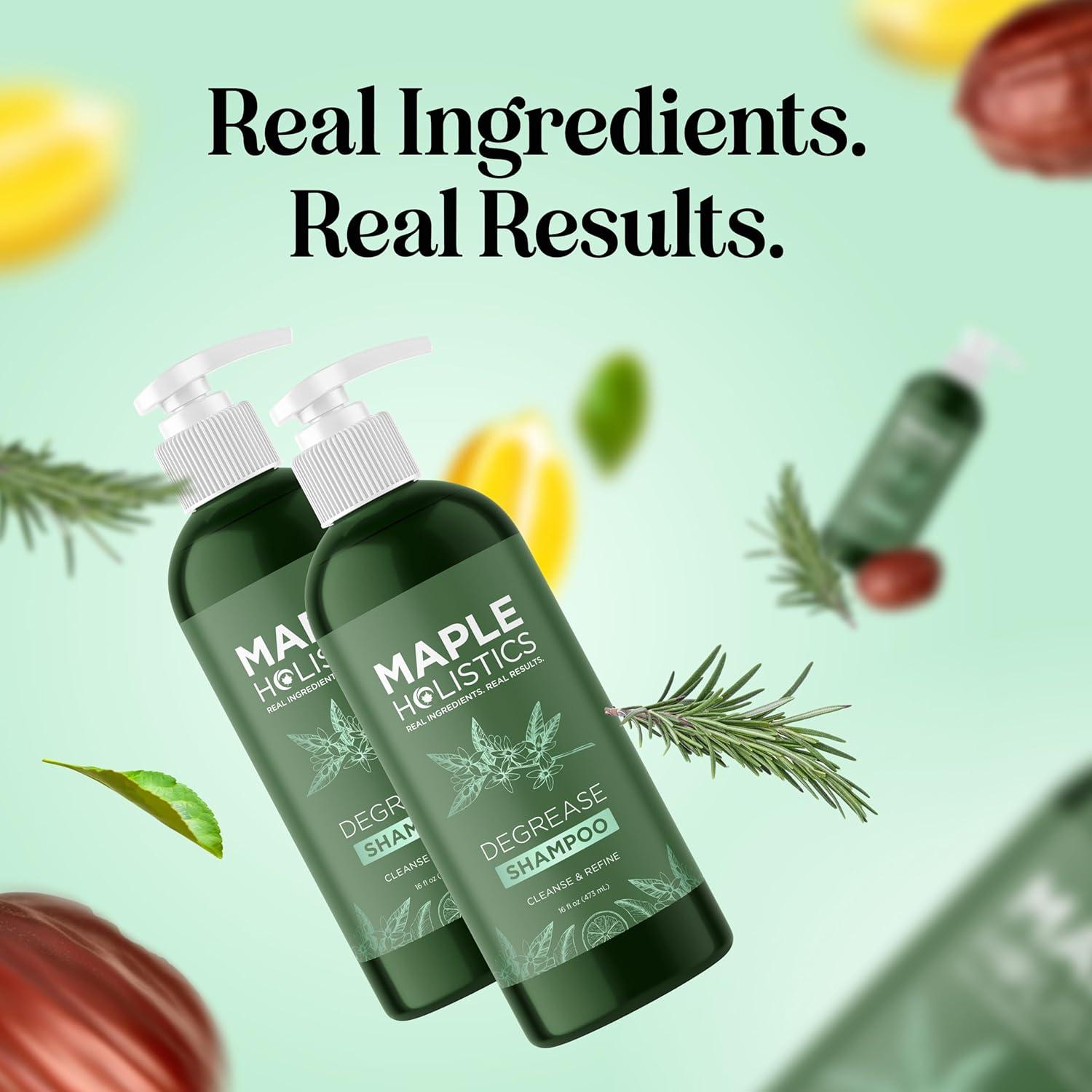 image:imageClarifying Shampoo for Oily Hair and Scalp Deep Cleansing Shampoo Build Up Remover with Rosemary Oil Degrease Shampoo for Greasy Hair amp Scalp Vegan Color Safe Sulfate amp Paraben Free 2 PackRosemary