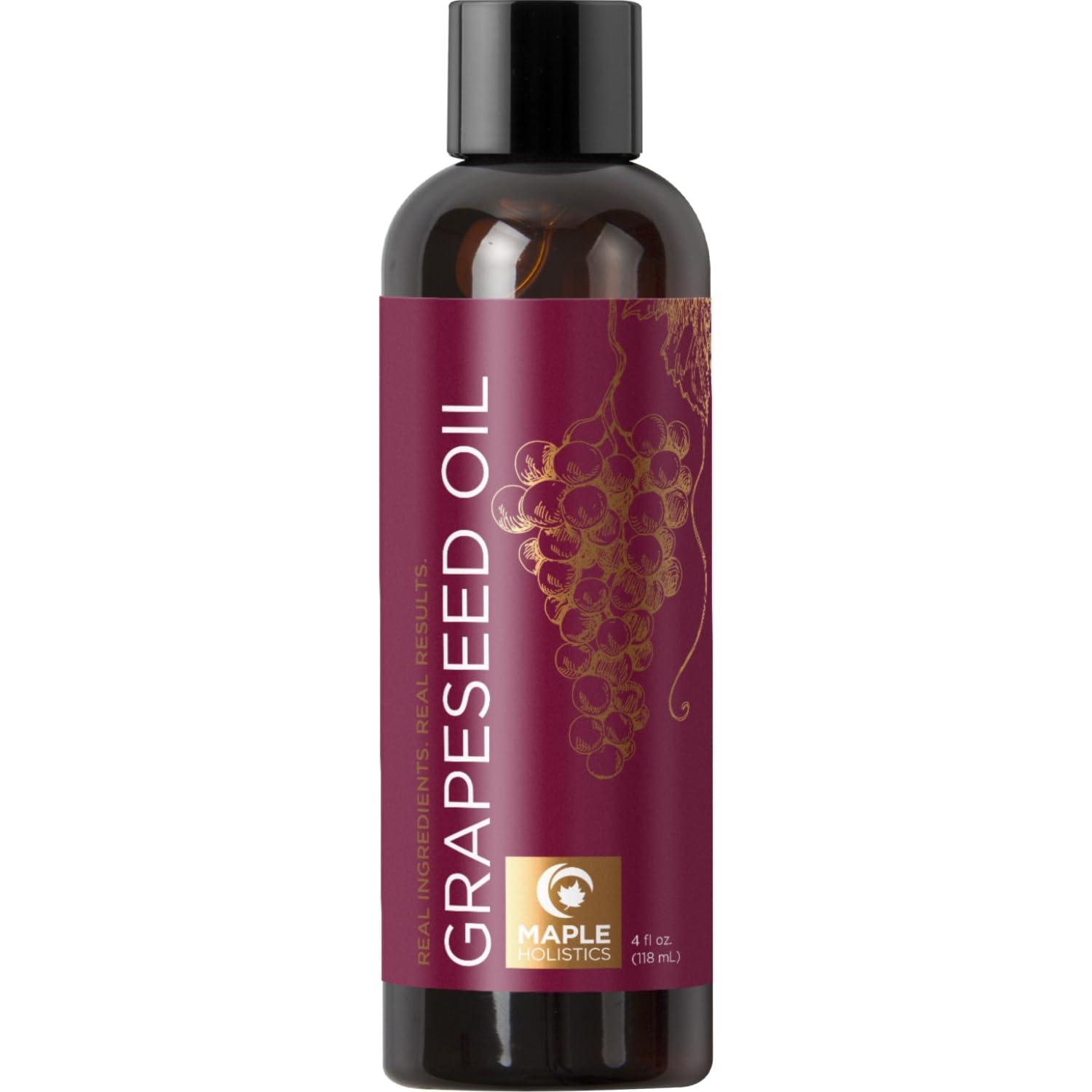 image:imageCold Pressed Grapeseed Oil for Hair Skin amp Nails Moisturizing Grape Seed Oil for Skin and Beauty DIYs Moisturizes amp Nourishes to Support Radiance amp Hydration Rich in Vitamin E 16 Fl Oz4 Fl Oz Pack of 1