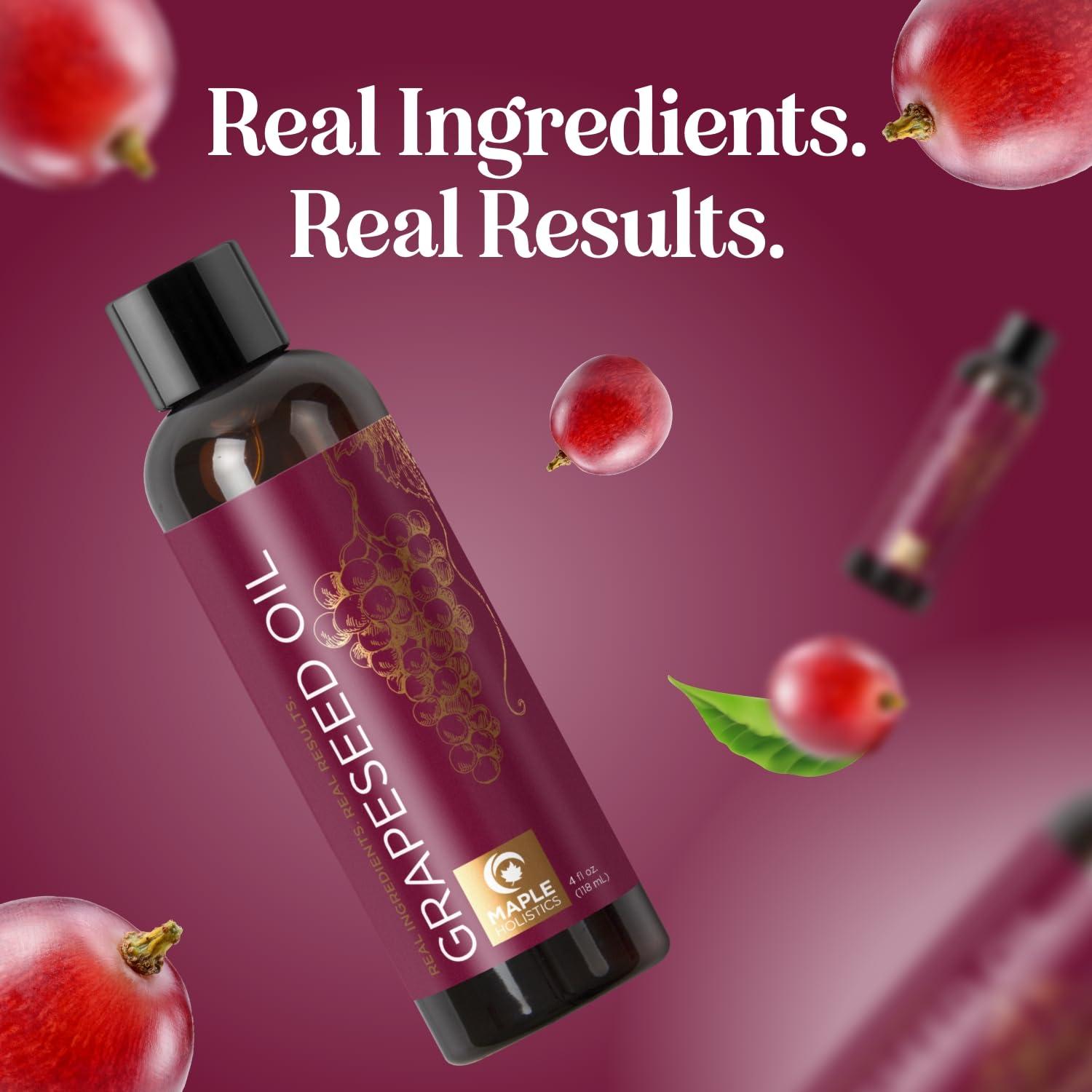 image:imageCold Pressed Grapeseed Oil for Hair Skin amp Nails Moisturizing Grape Seed Oil for Skin and Beauty DIYs Moisturizes amp Nourishes to Support Radiance amp Hydration Rich in Vitamin E 16 Fl Oz4 Fl Oz Pack of 1