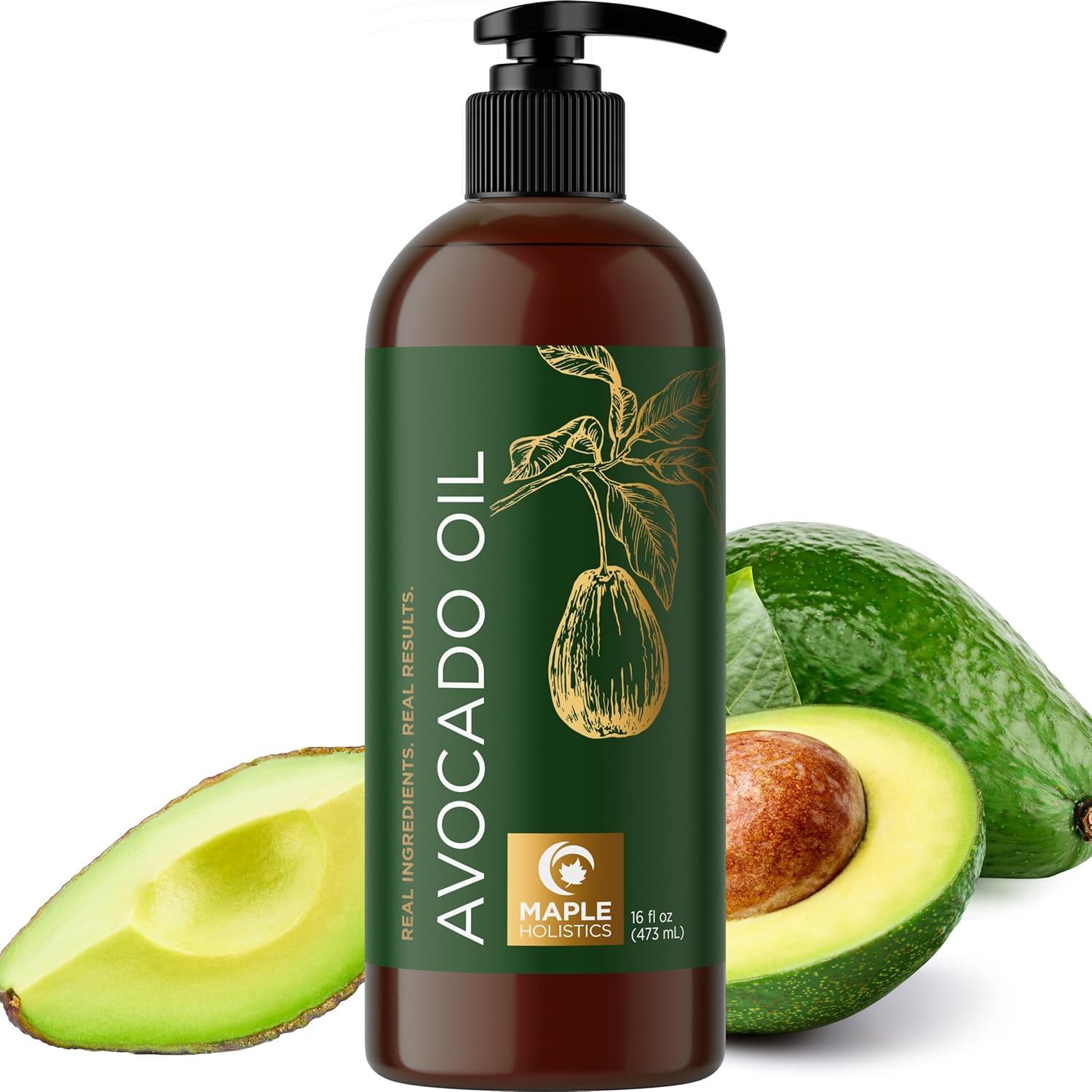 image:imageCold Pressed Sweet Almond Oil Pure Sweet Almond Oil for Skin Care and Moisturizing Body Oil for Men and Women Carrier Oil for Essential Oils Mixing for Hair Skin and Nails DIY Beauty Products 16ozAvocado