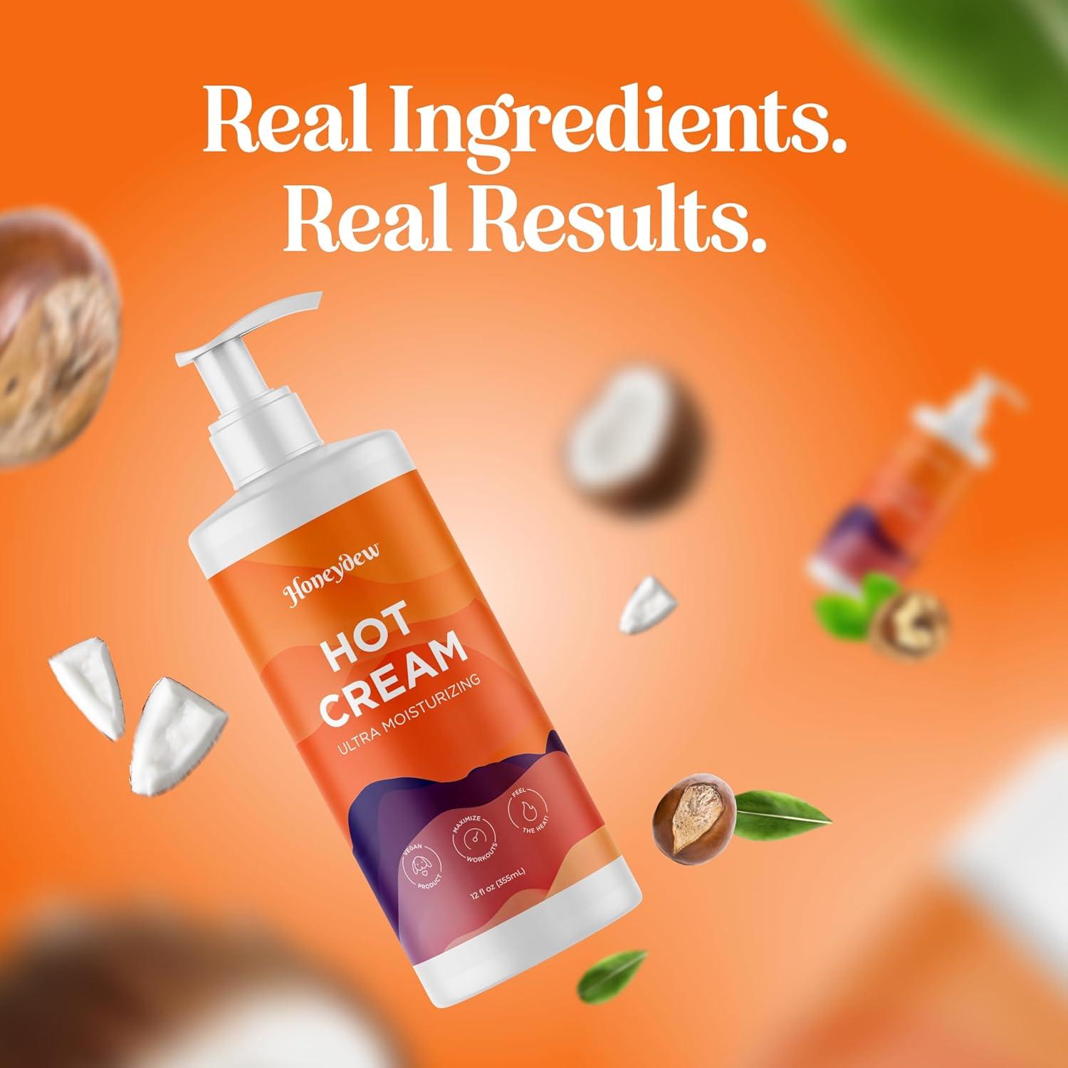 image:imageHot Cream Sweat Enhancer Premium Body Sculpting Sweat Cream with Invigorating Botanical Extracts Extra Strength Cellulite Cream for Thighs Belly and Bum with Firming Body Oils 12 Fl OzMenthol