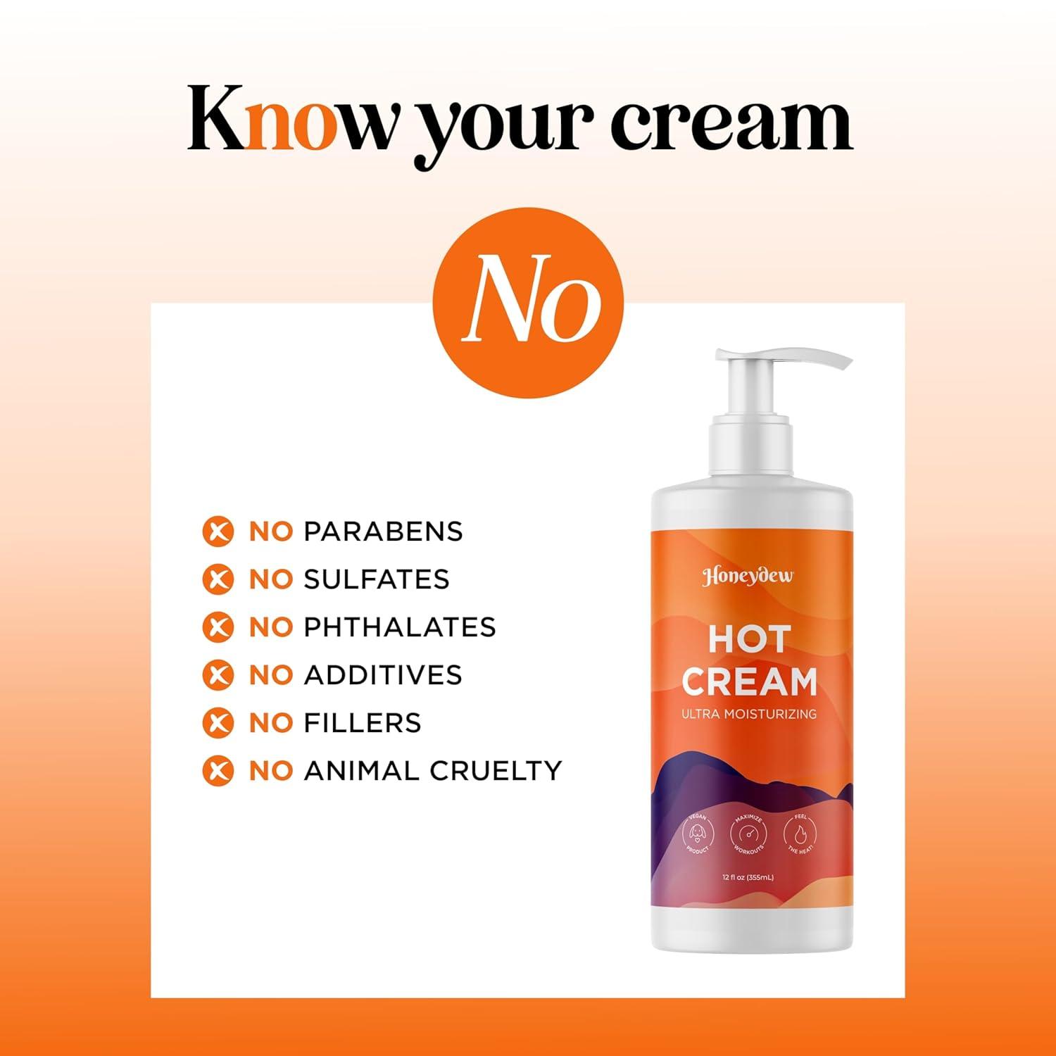 image:imageHot Cream Sweat Enhancer Premium Body Sculpting Sweat Cream with Invigorating Botanical Extracts Extra Strength Cellulite Cream for Thighs Belly and Bum with Firming Body Oils 12 Fl OzMenthol