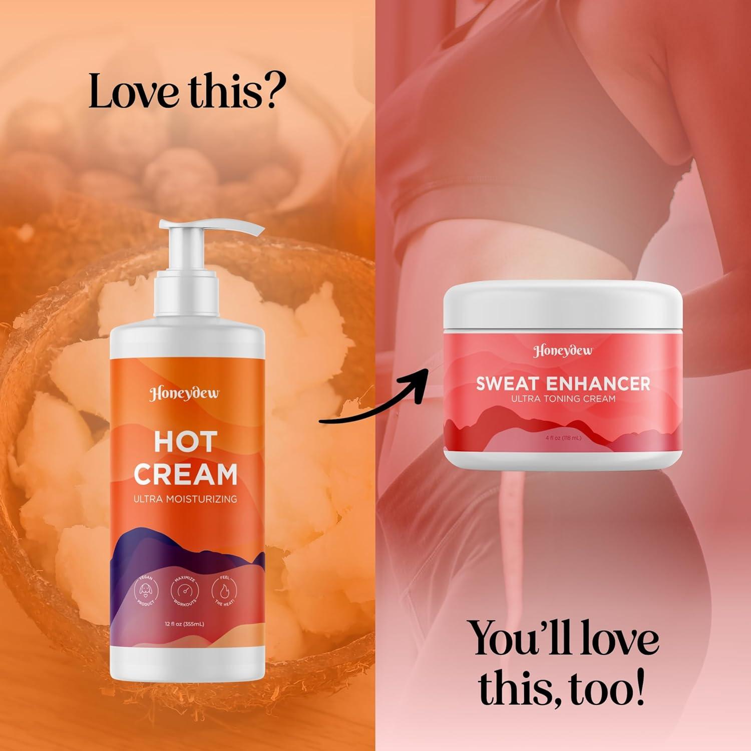 image:imageHot Cream Sweat Enhancer Premium Body Sculpting Sweat Cream with Invigorating Botanical Extracts Extra Strength Cellulite Cream for Thighs Belly and Bum with Firming Body Oils 12 Fl OzMenthol