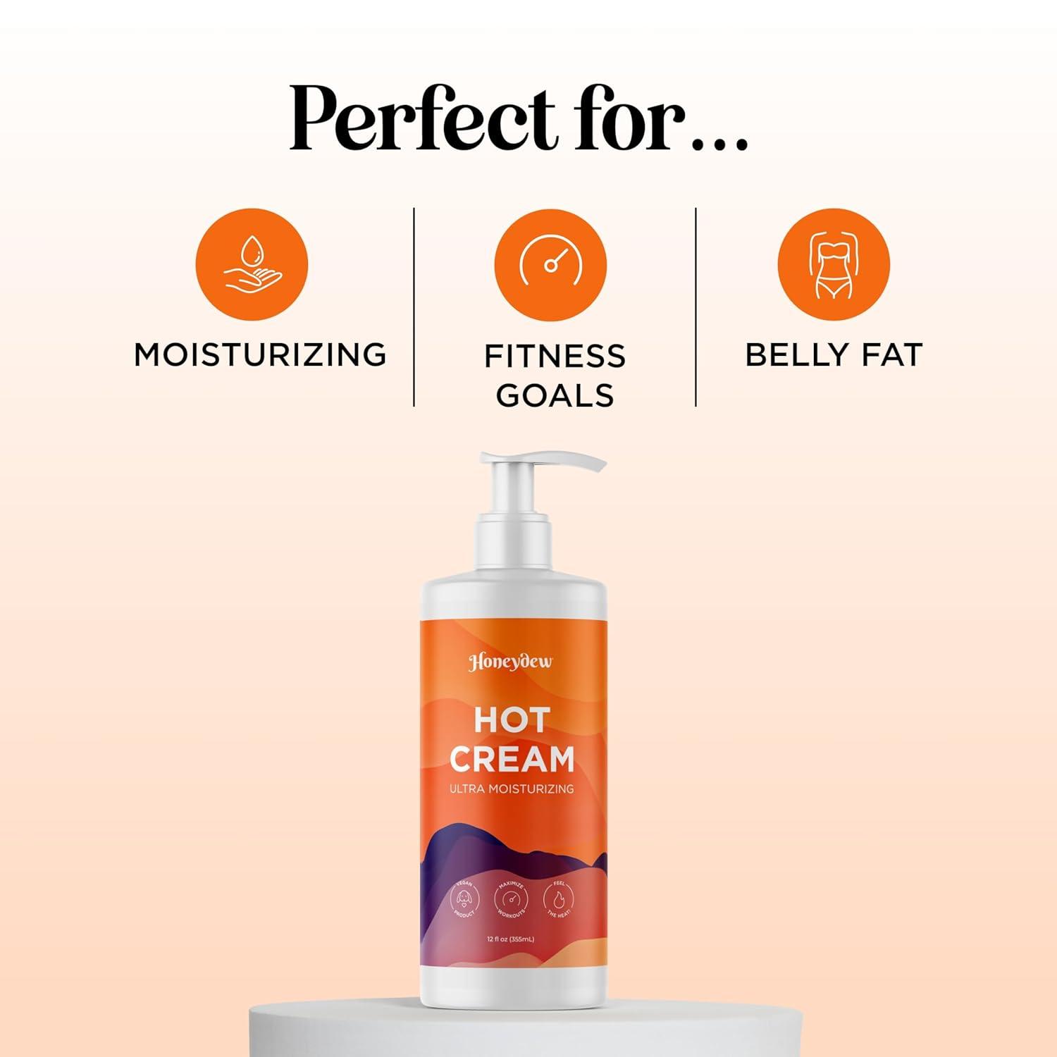 image:imageHot Cream Sweat Enhancer Premium Body Sculpting Sweat Cream with Invigorating Botanical Extracts Extra Strength Cellulite Cream for Thighs Belly and Bum with Firming Body Oils 12 Fl OzMenthol