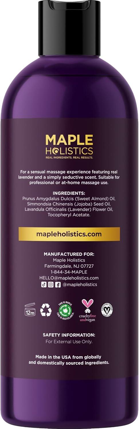 image:imageLuxurious Vanilla Massage Oil for Couples Easy Glide Non Greasy Sweet Vanilla Sensual Massage Oils for Date Night with Silky Smooth Sweet Almond Oil Coconut and Jojoba Vegan Non GMO amp Gluten FreeLavender
