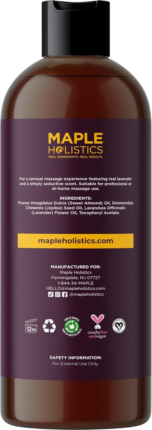 image:imageLuxurious Vanilla Massage Oil for Couples Easy Glide Non Greasy Sweet Vanilla Sensual Massage Oils for Date Night with Silky Smooth Sweet Almond Oil Coconut and Jojoba Vegan Non GMO amp Gluten FreeLavender