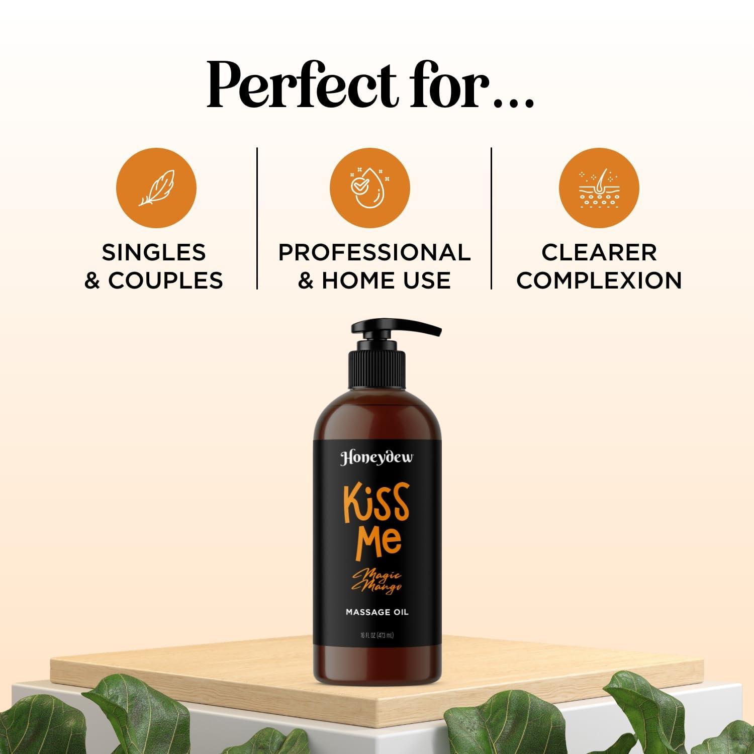 image:imageMango Sensual Massage Oil for Couples Alluring Tropical Full Body Massage Oil for Date Night and Nourishing Body Moisturizer with Sweet Almond Vegan Non Staining Non Greasy Smooth Gliding FormulaMango Passions