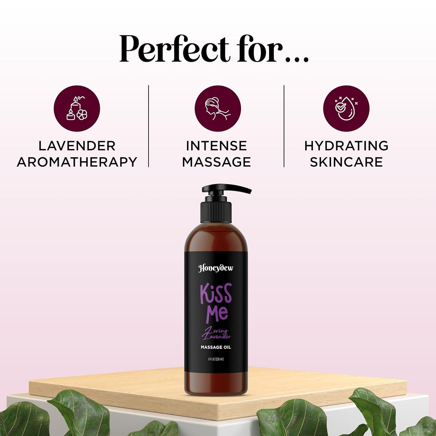 image:imageMango Sensual Massage Oil for Couples Alluring Tropical Full Body Massage Oil for Date Night and Nourishing Body Moisturizer with Sweet Almond Vegan Non Staining Non Greasy Smooth Gliding FormulaLoving Lavender