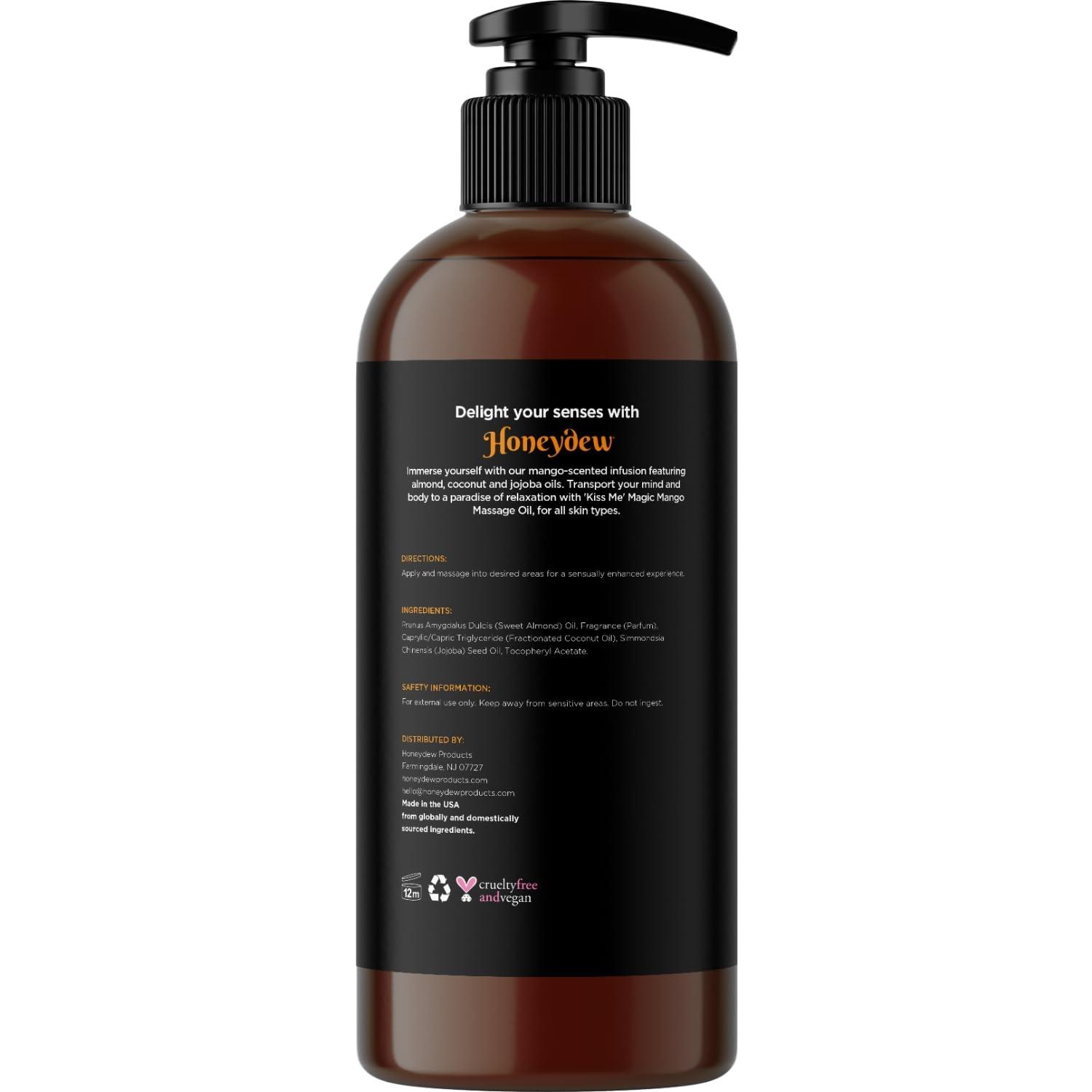 image:imageMango Sensual Massage Oil for Couples Alluring Tropical Full Body Massage Oil for Date Night and Nourishing Body Moisturizer with Sweet Almond Vegan Non Staining Non Greasy Smooth Gliding FormulaMango Passions